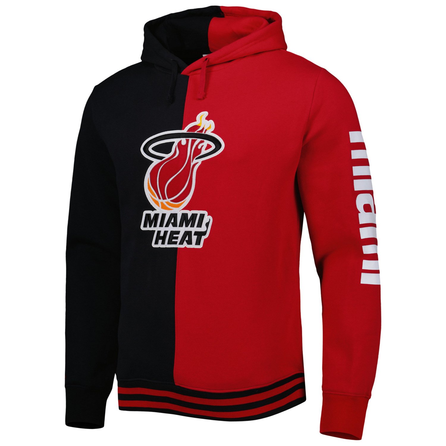 Mitchell & Ness Men’s Miami Heat Hardwood Classics Split Pullover Hoodie - view number 2
