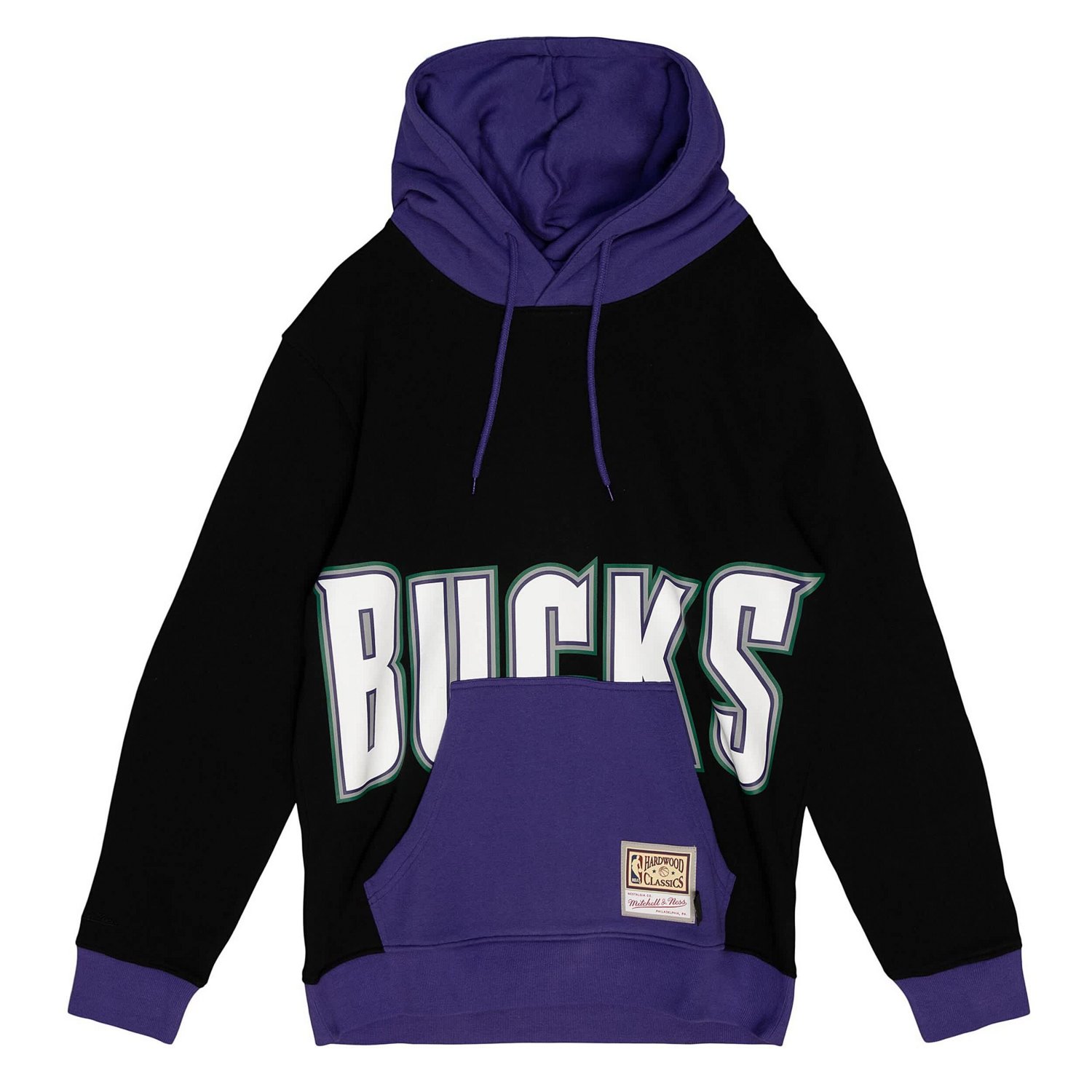 Mitchell & Ness Men’s Milwaukee Bucks Hardwood Classics Big Face 5.0 Pullover Hoodie - view number 2