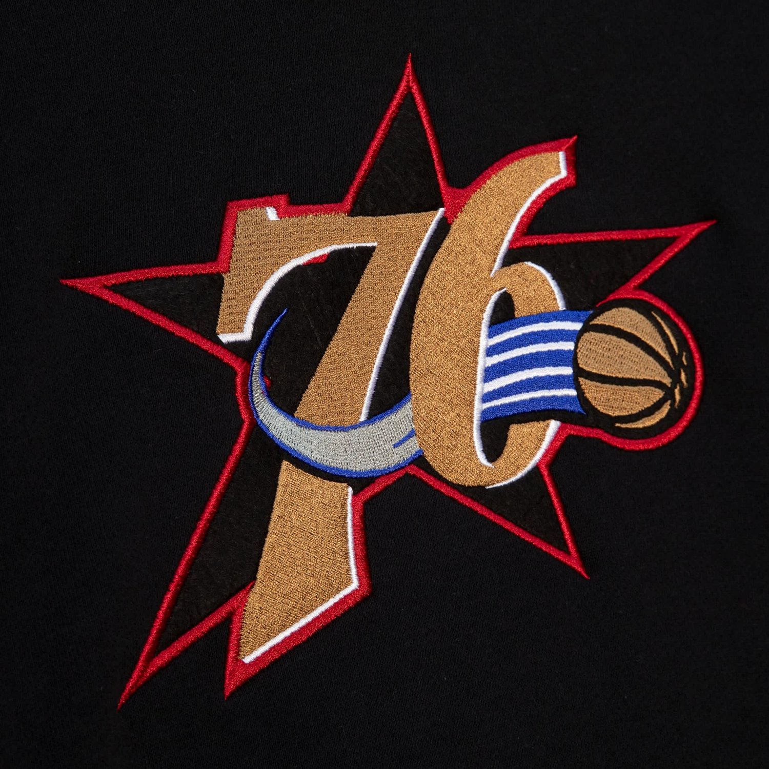 Mitchell & Ness Men's Philadelphia 76ers Color Block 2.0 Fleece Pullover Hoodie                                                  - view number 4
