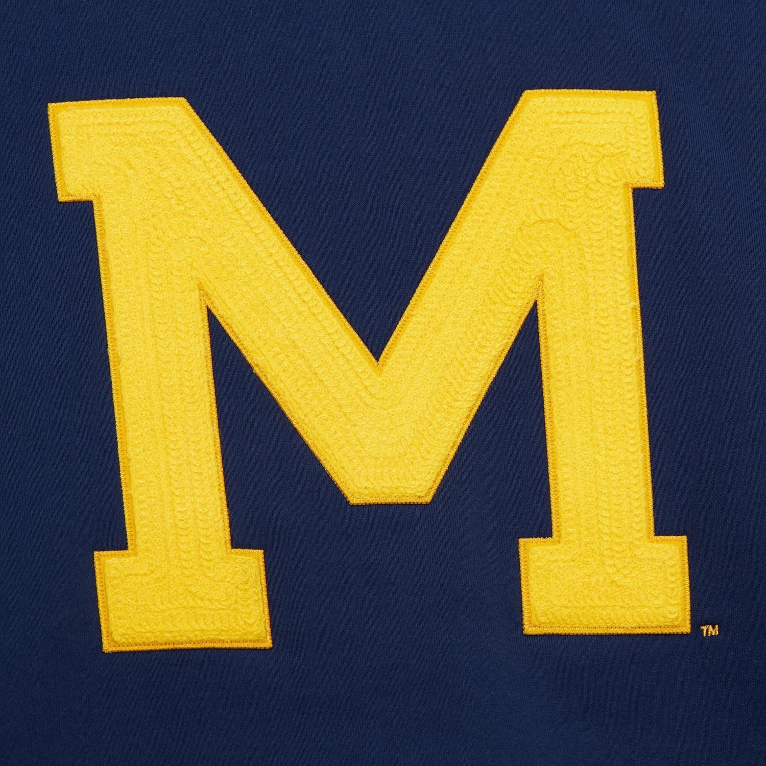 Mitchell  Ness Michigan Wolverines Chainstich Fleece Pullover Hoodie                                                             - view number 4