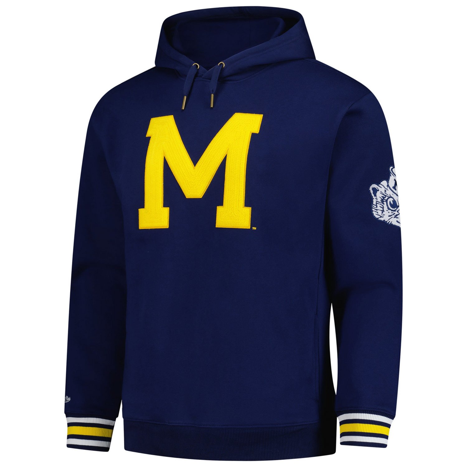 Mitchell  Ness Michigan Wolverines Chainstich Fleece Pullover Hoodie                                                             - view number 2