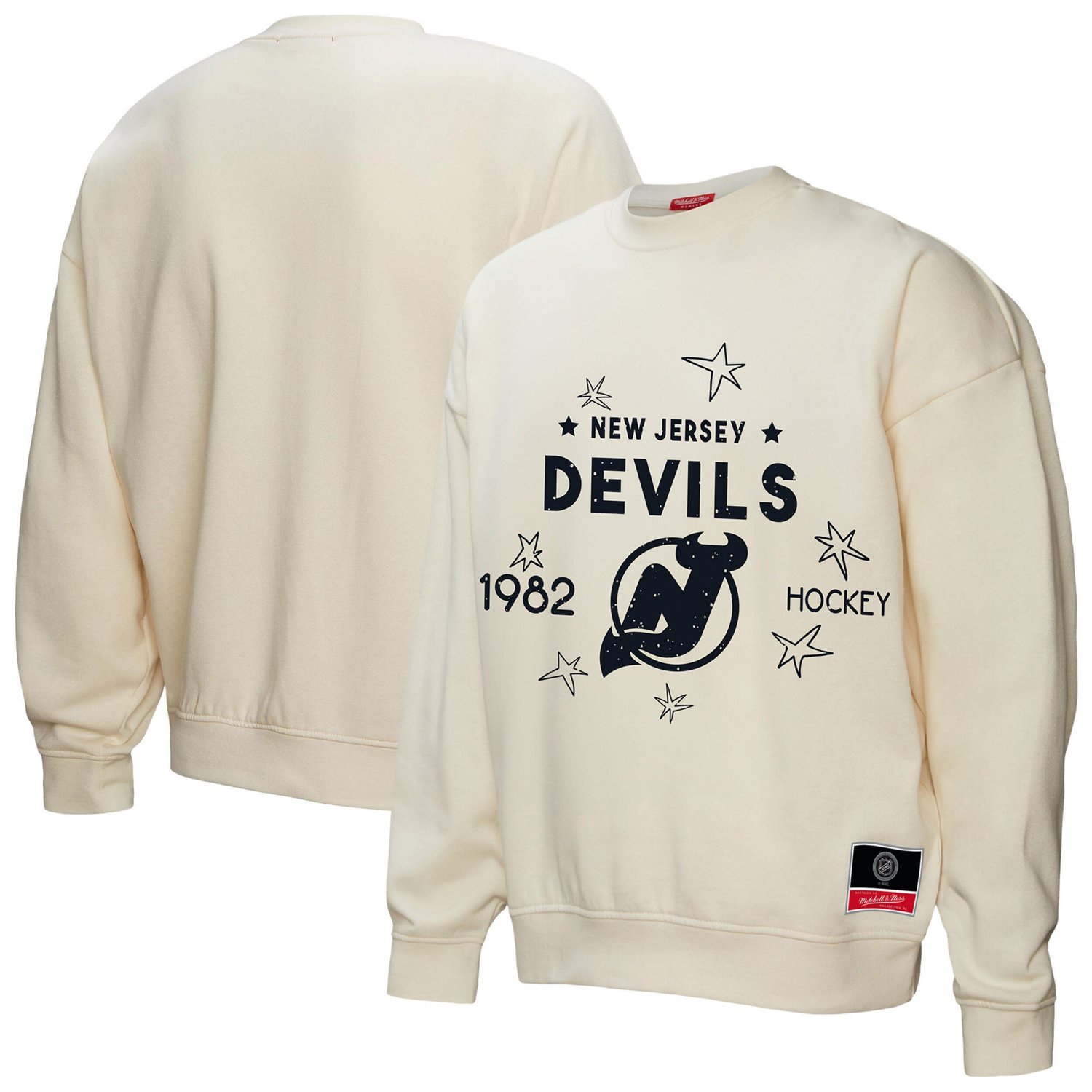 Mitchell  Ness New Jersey Devils Logo 30 Pullover Sweatshirt