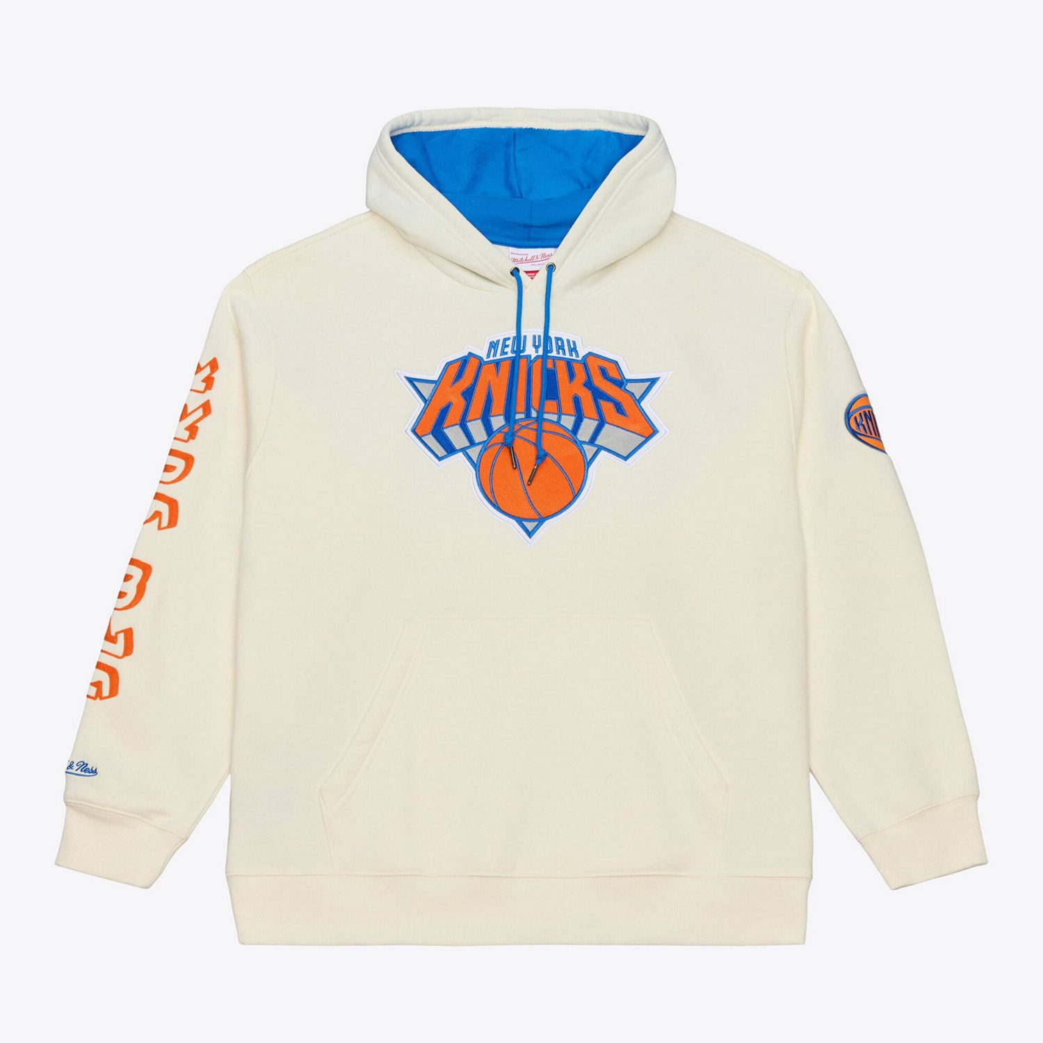 Mitchell  Ness New York Knicks Hardwood Classics Chainstitch Premium Fleece Hoodie
