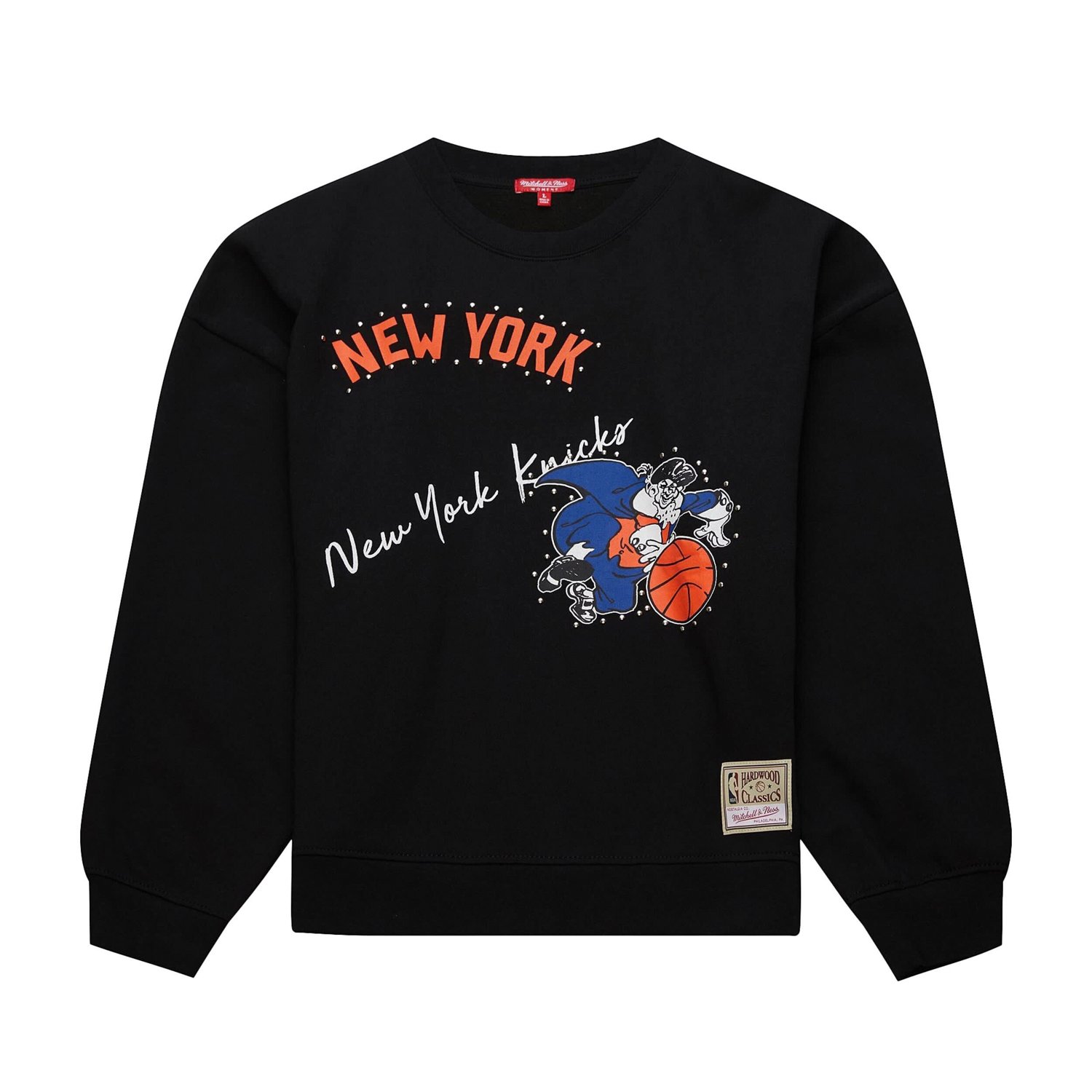 Mitchell  Ness New York Knicks Hardwood Classics Home Team Pullover Sweatshirt                                                   - view number 4