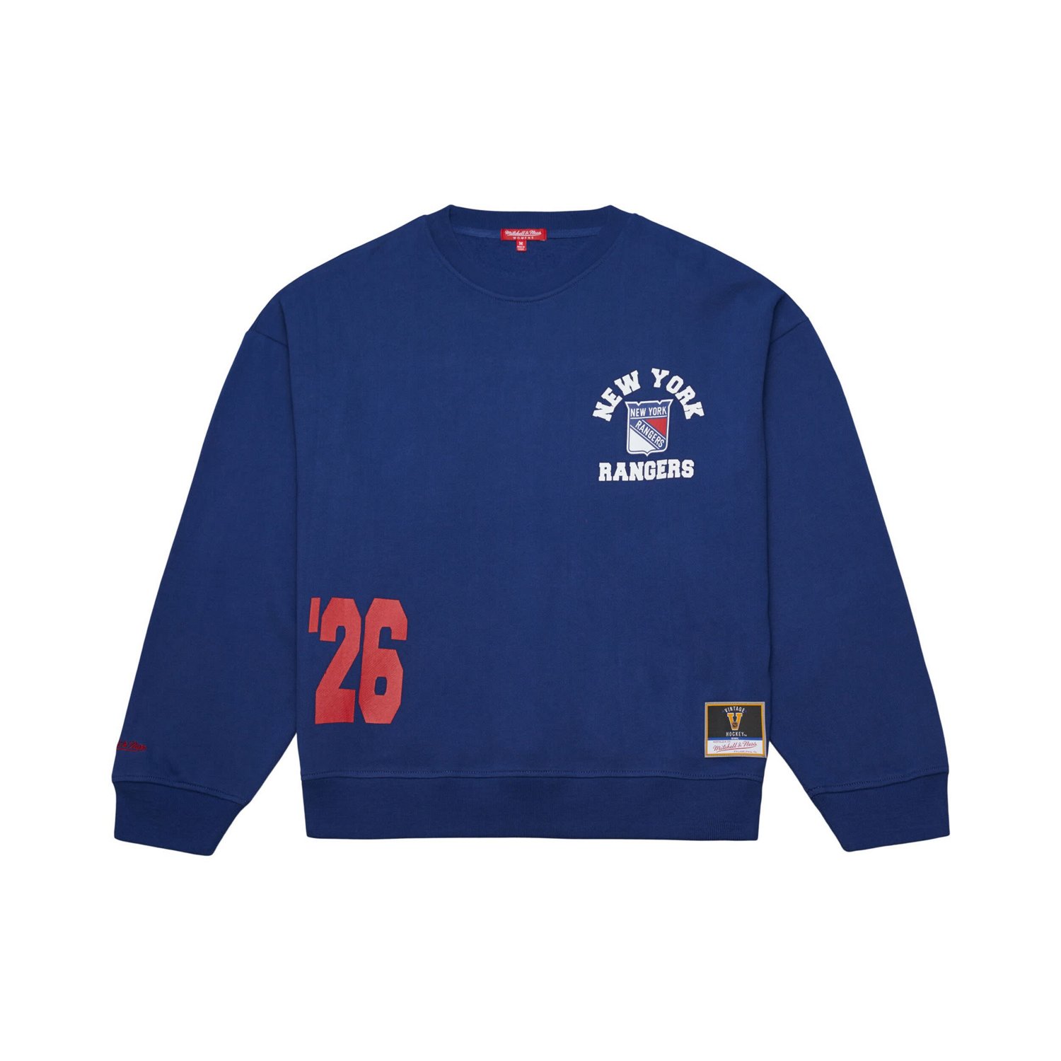 Mitchell  Ness New York Rangers Vintage Crewneck Sweatshirt - view number 4