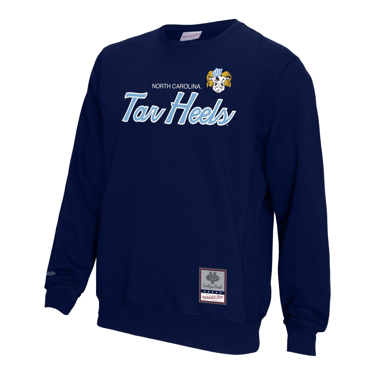 Mitchell  Ness North Carolina Tar Heels Elite Script Pullover Sweatshirt