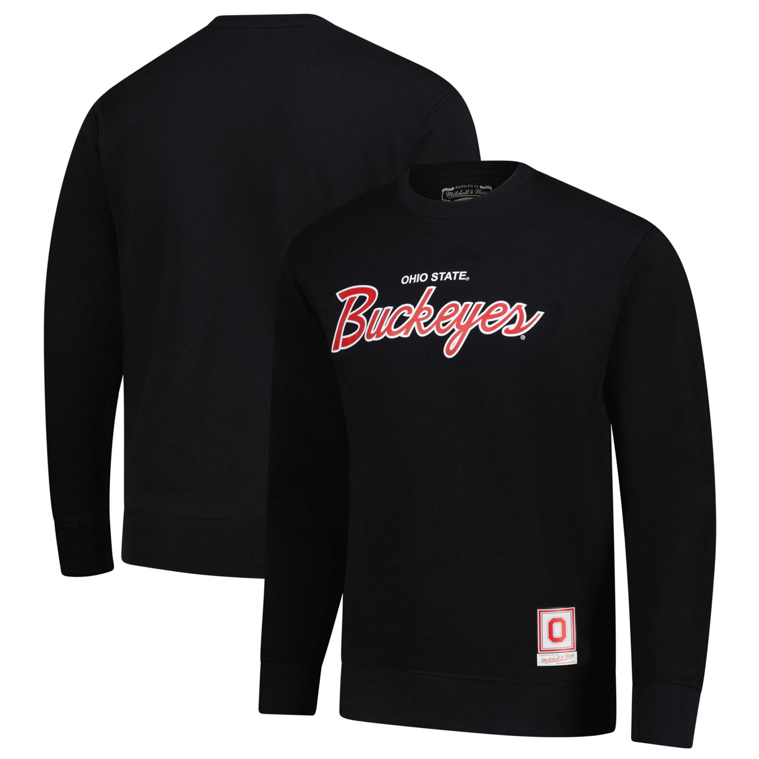 Mitchell  Ness Ohio State Buckeyes Elite Script Pullover Sweatshirt