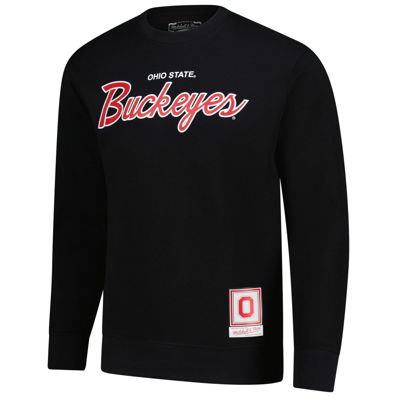 Mitchell  Ness Ohio State Buckeyes Elite Script Pullover Sweatshirt