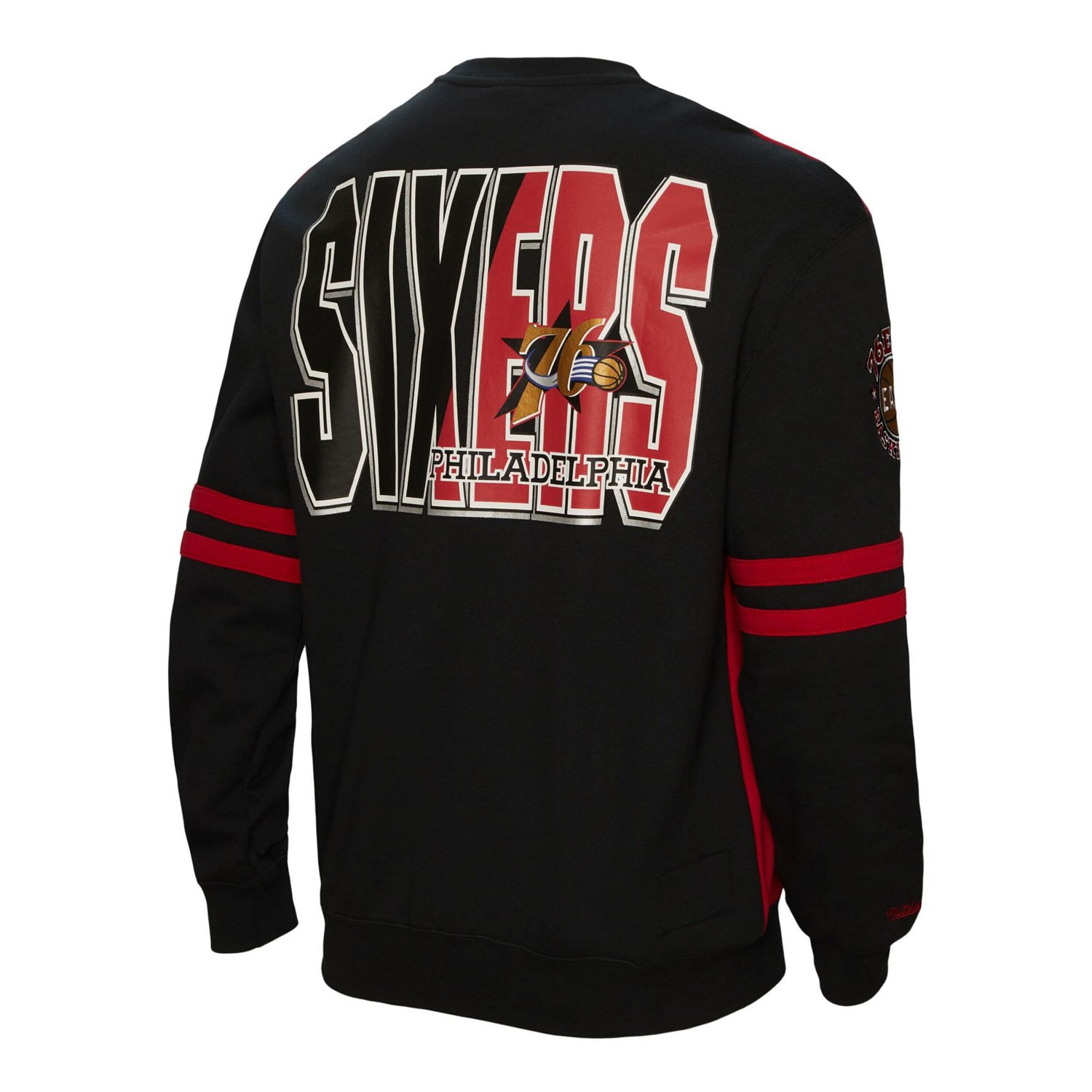 Mitchell  Ness Philadelphia 76ers All Over Pullover Sweatshirt                                                                   - view number 3