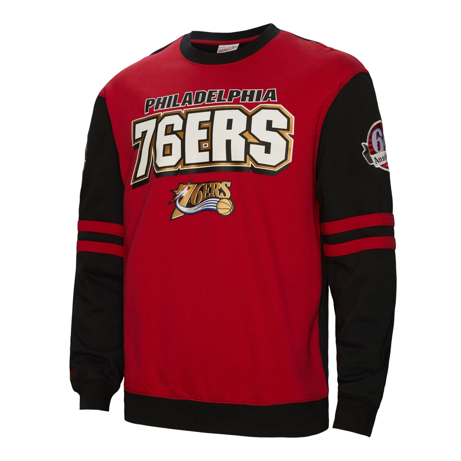 Mitchell  Ness Philadelphia 76ers All Over Pullover Sweatshirt                                                                   - view number 2