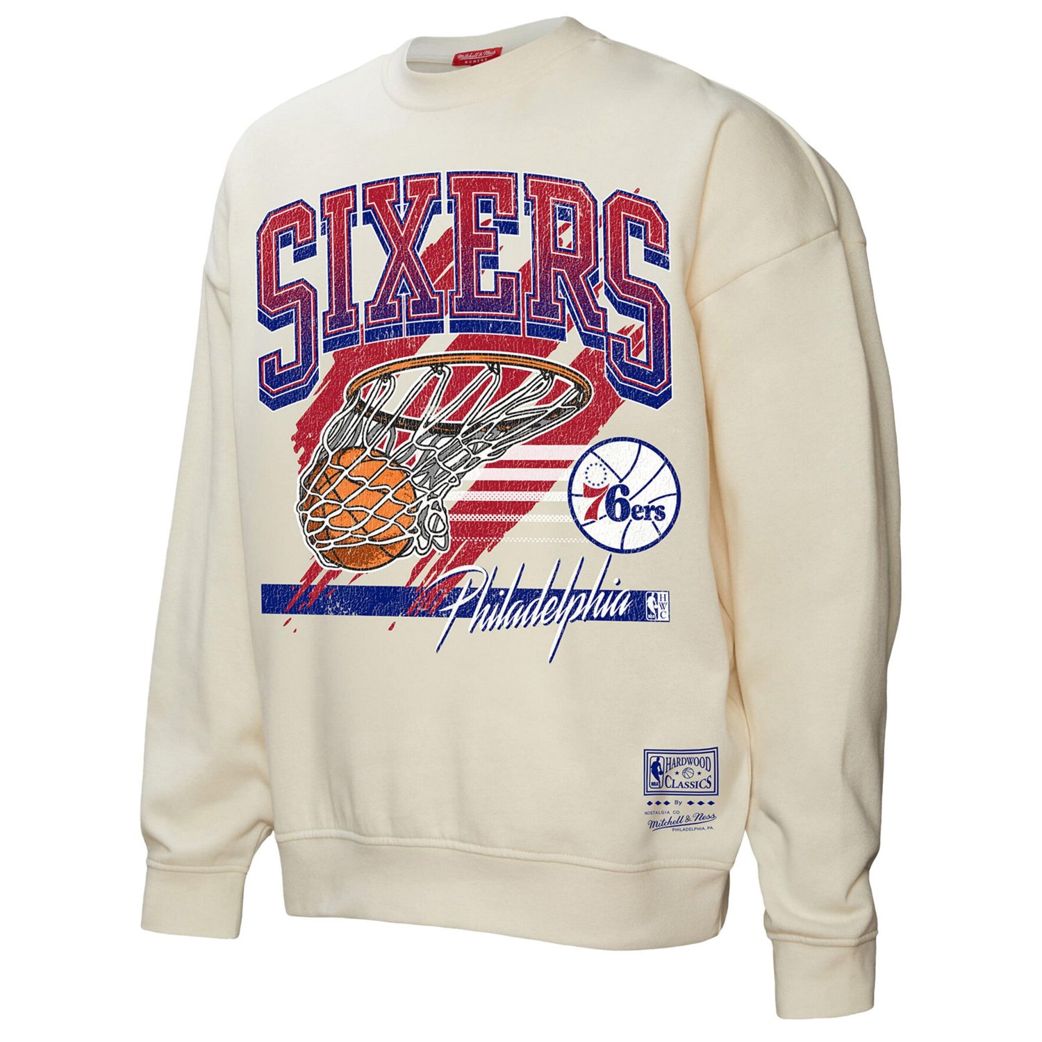 Mitchell  Ness Philadelphia 76ers Brush Bucket Pullover Sweatshirt                                                               - view number 2