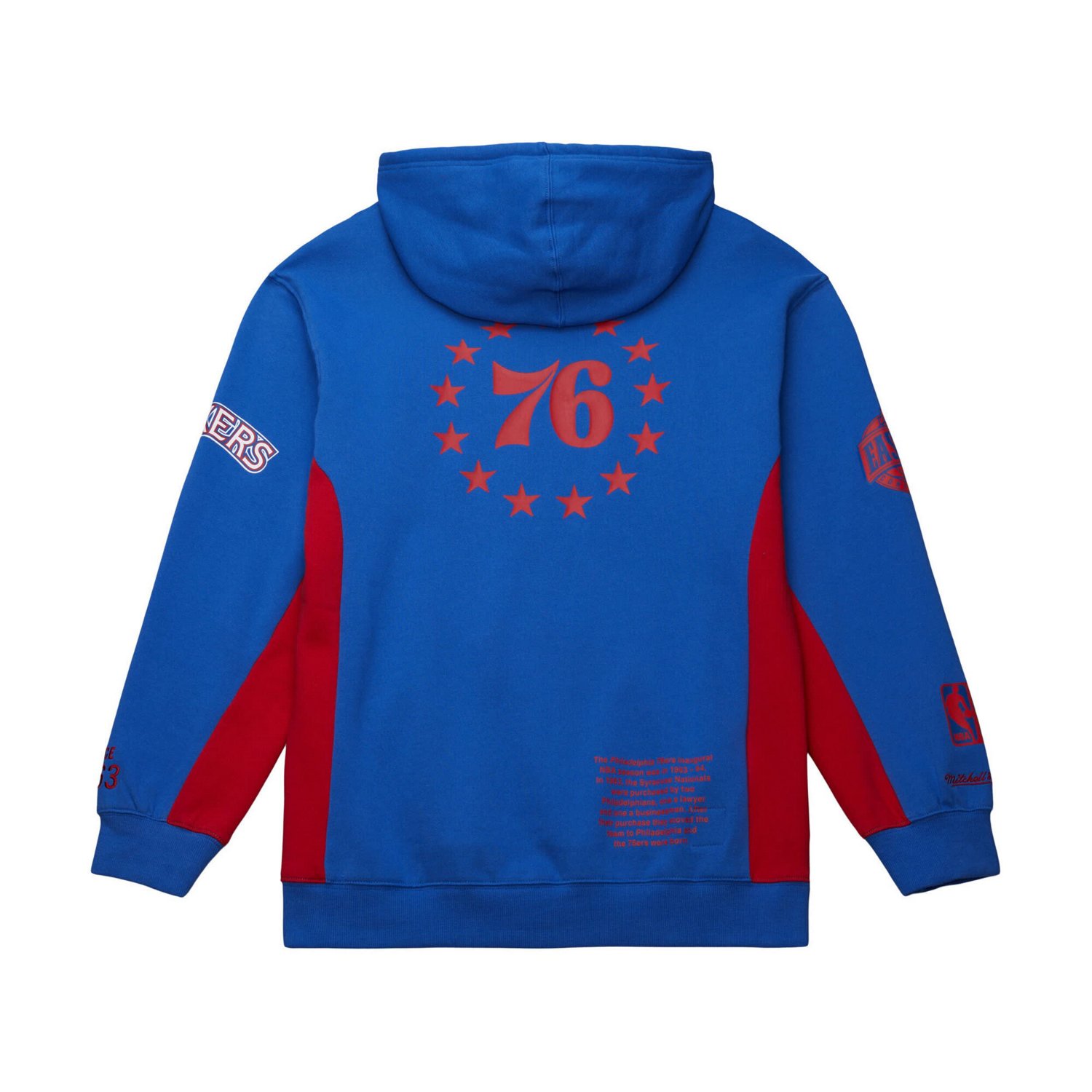 Mitchell  Ness Philadelphia 76ers Hardwood Classics Team Origins Fleece Pullover Hoodie - view number 3
