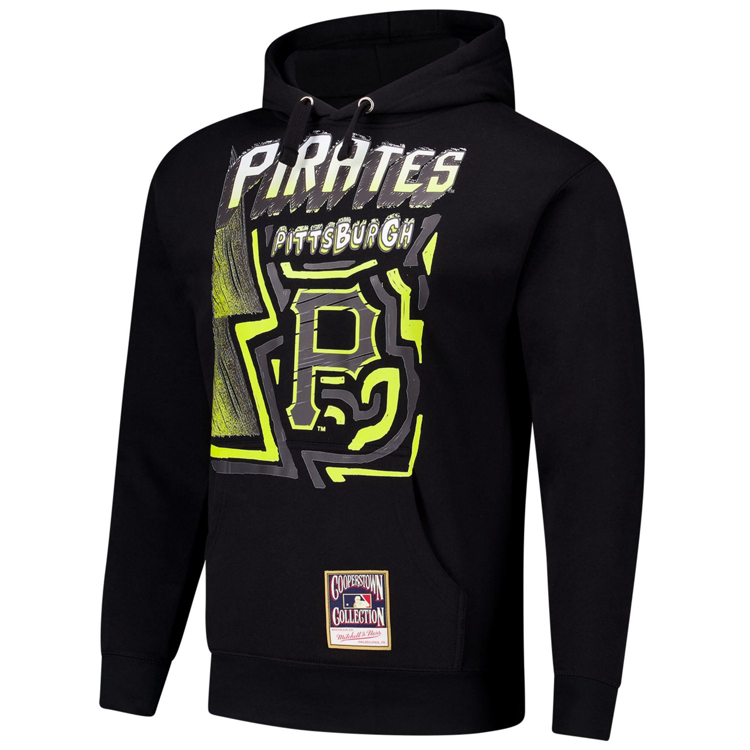 Mitchell  Ness Pittsburgh Pirates Sidewalk Sketch Pullover Hoodie