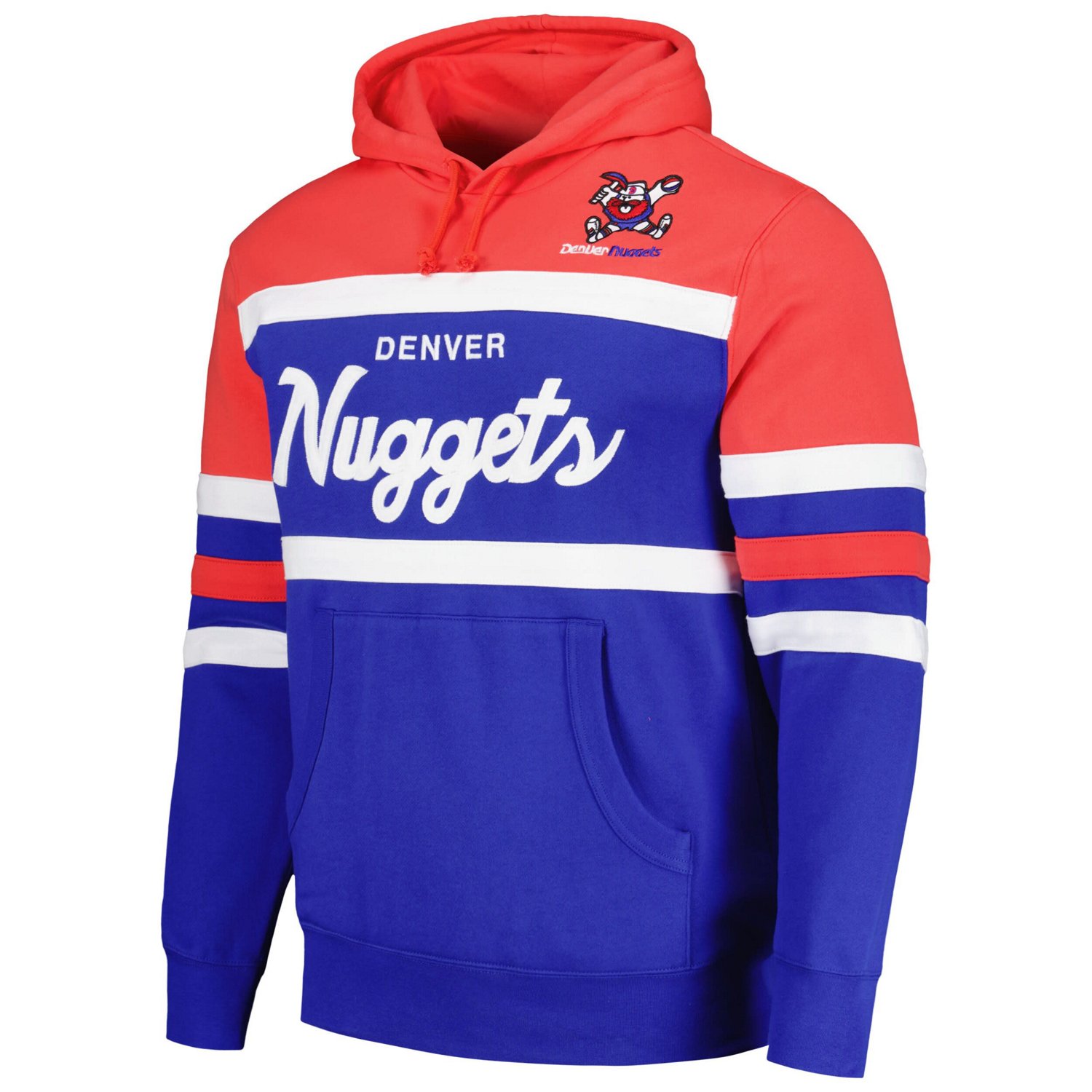 Mitchell  Ness Red Denver Nuggets Head Coach Pullover Hoodie