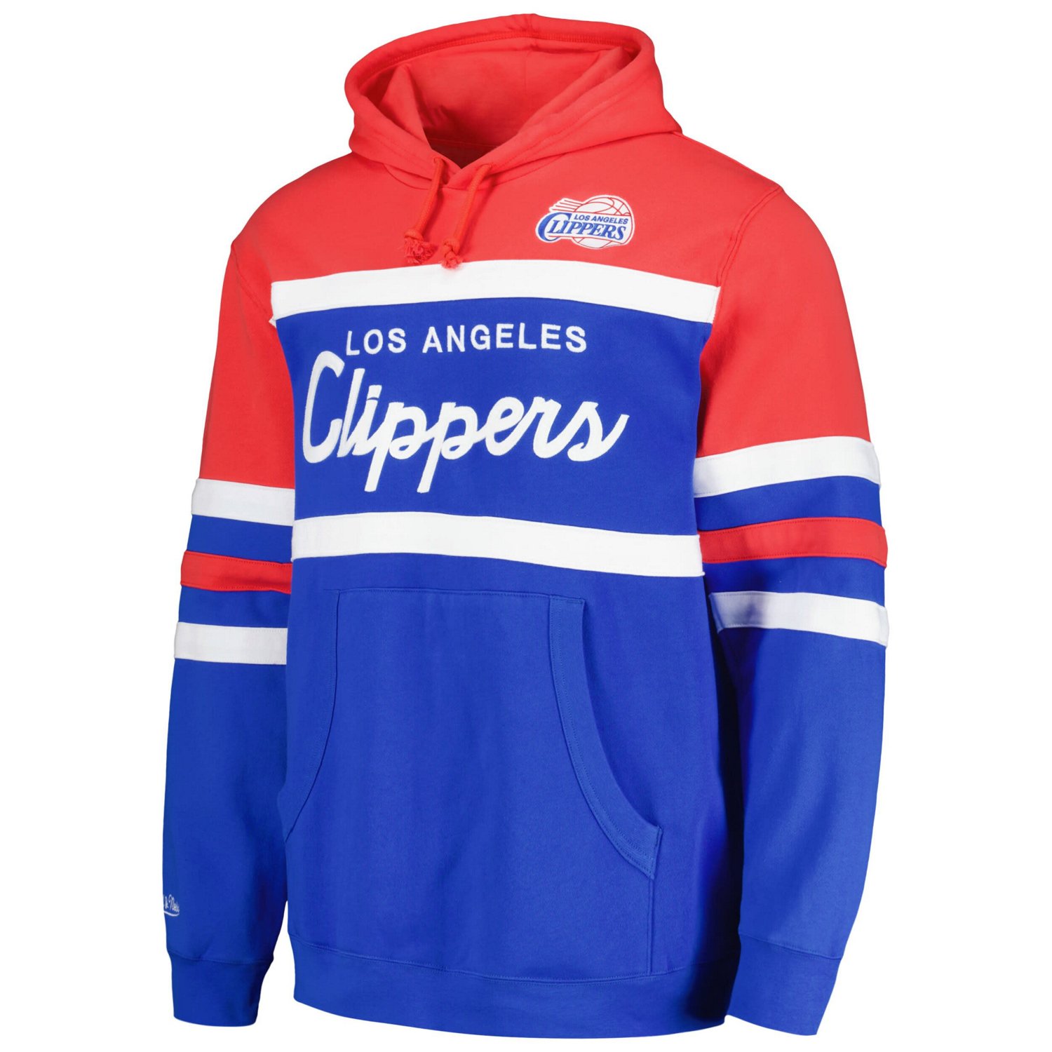Mitchell  Ness Red LA Clippers Head Coach Pullover Hoodie                                                                        - view number 2