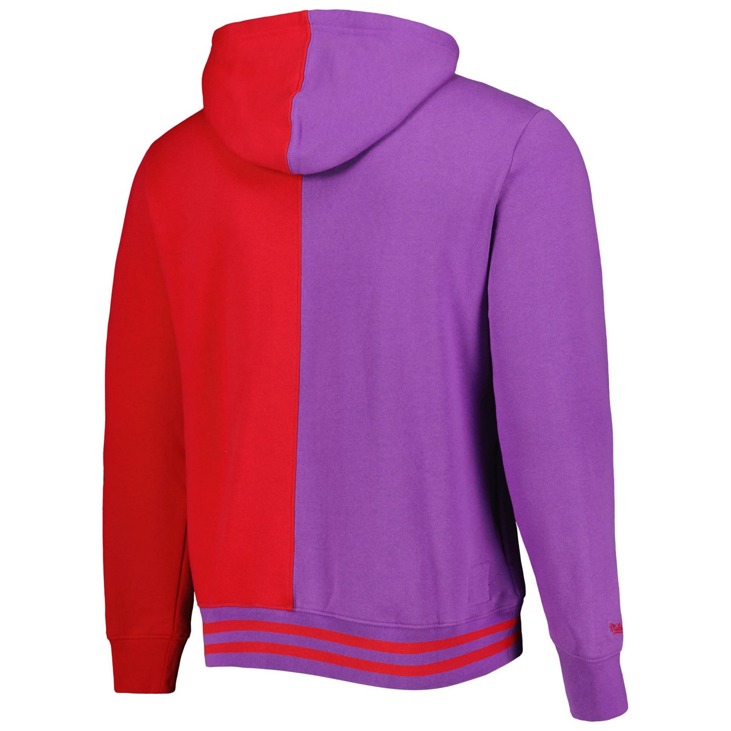 Mitchell  Ness Red Toronto Raptors Hardwood Classics Split Pullover Hoodie - view number 3