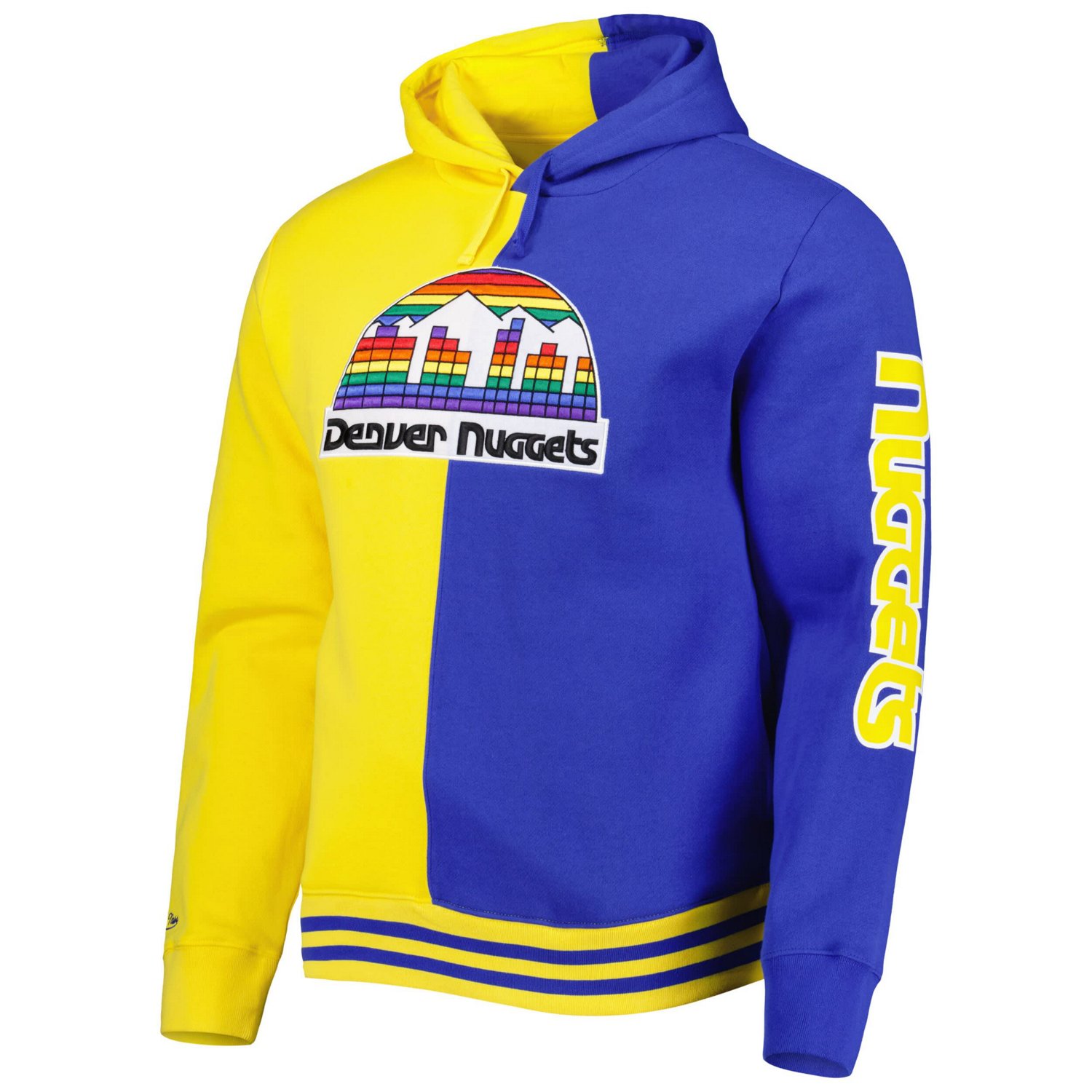 Mitchell  Ness Royal Denver Nuggets Hardwood Classics Split Pullover Hoodie - view number 2