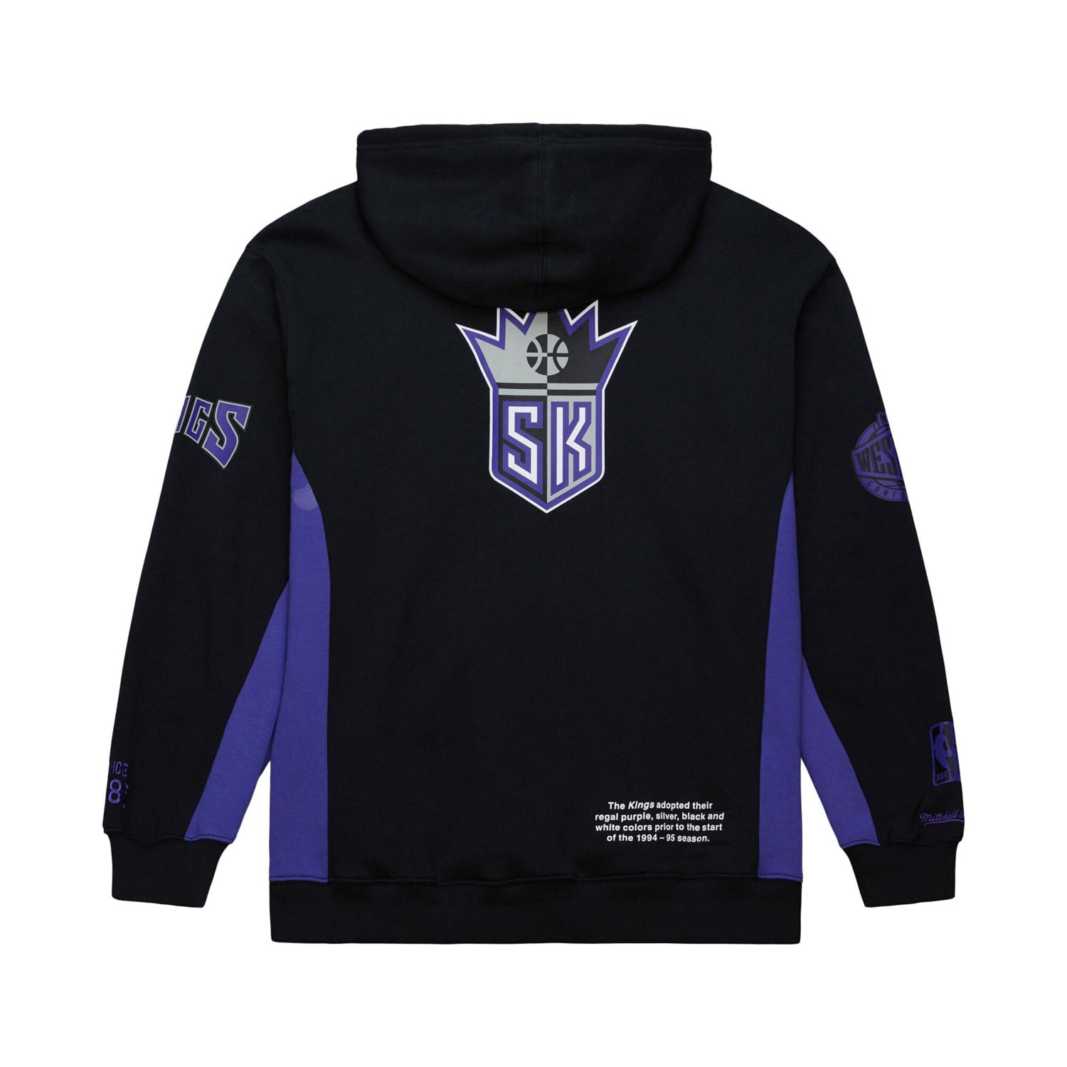Mitchell  Ness Sacramento Kings Hardwood Classics Team Origins Fleece Pullover Hoodie                                            - view number 3