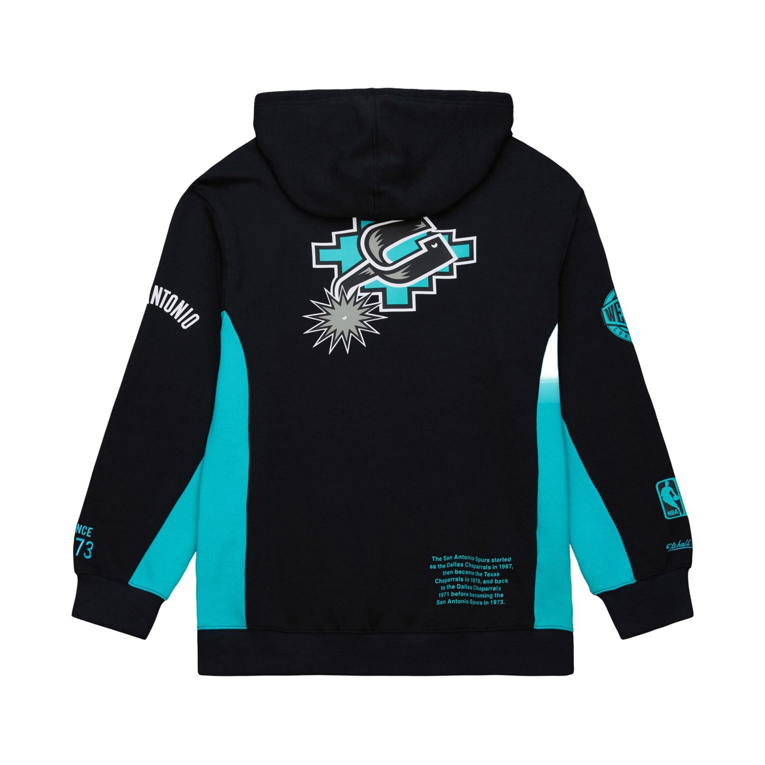 Mitchell  Ness San Antonio Spurs Hardwood Classics Team Origins Fleece Pullover Hoodie - view number 3