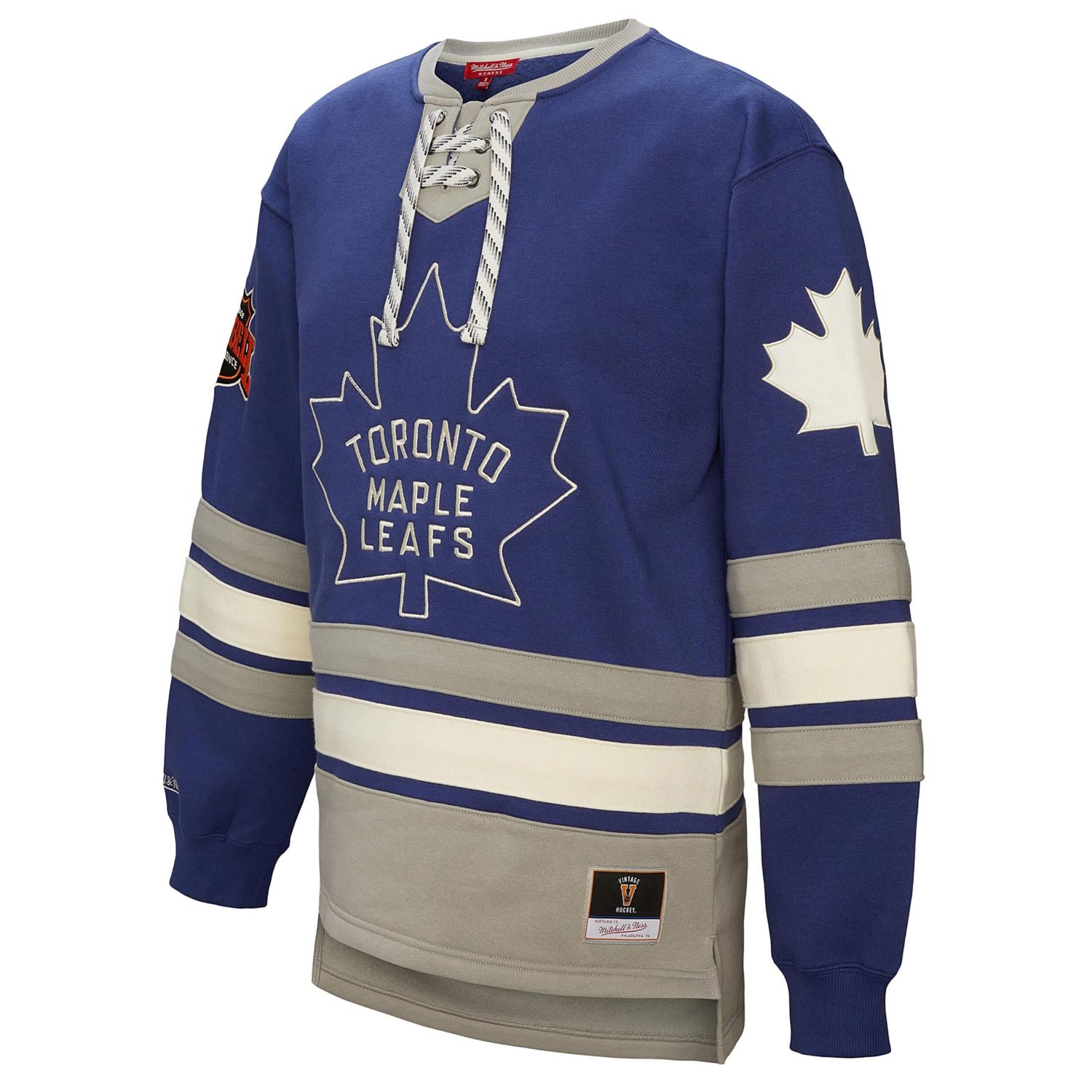 Mitchell  Ness Toronto Maple Leafs Heritage Lace-Up Pullover Sweatshirt - view number 2