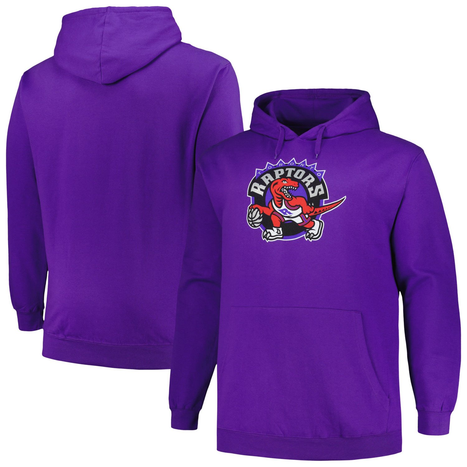 Mitchell  Ness Toronto Raptors Hardwood Classics Big  Tall Pullover Hoodie