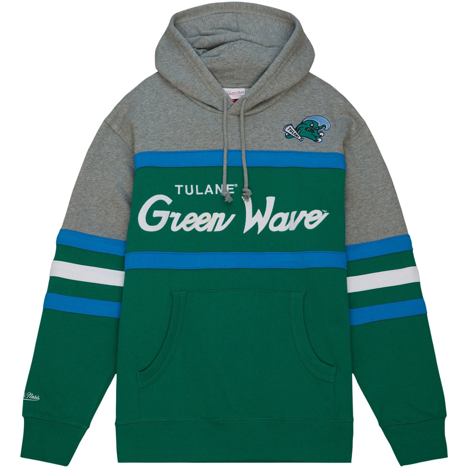 Mitchell  Ness Tulane Wave Head Coach Pullover Hoodie - view number 2