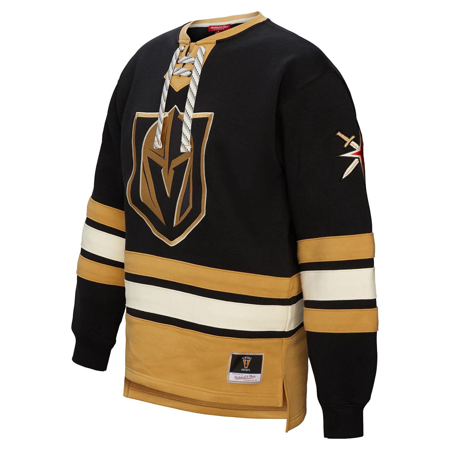 Mitchell  Ness Vegas Golden Knights Heritage Lace-Up Pullover Sweatshirt - view number 2