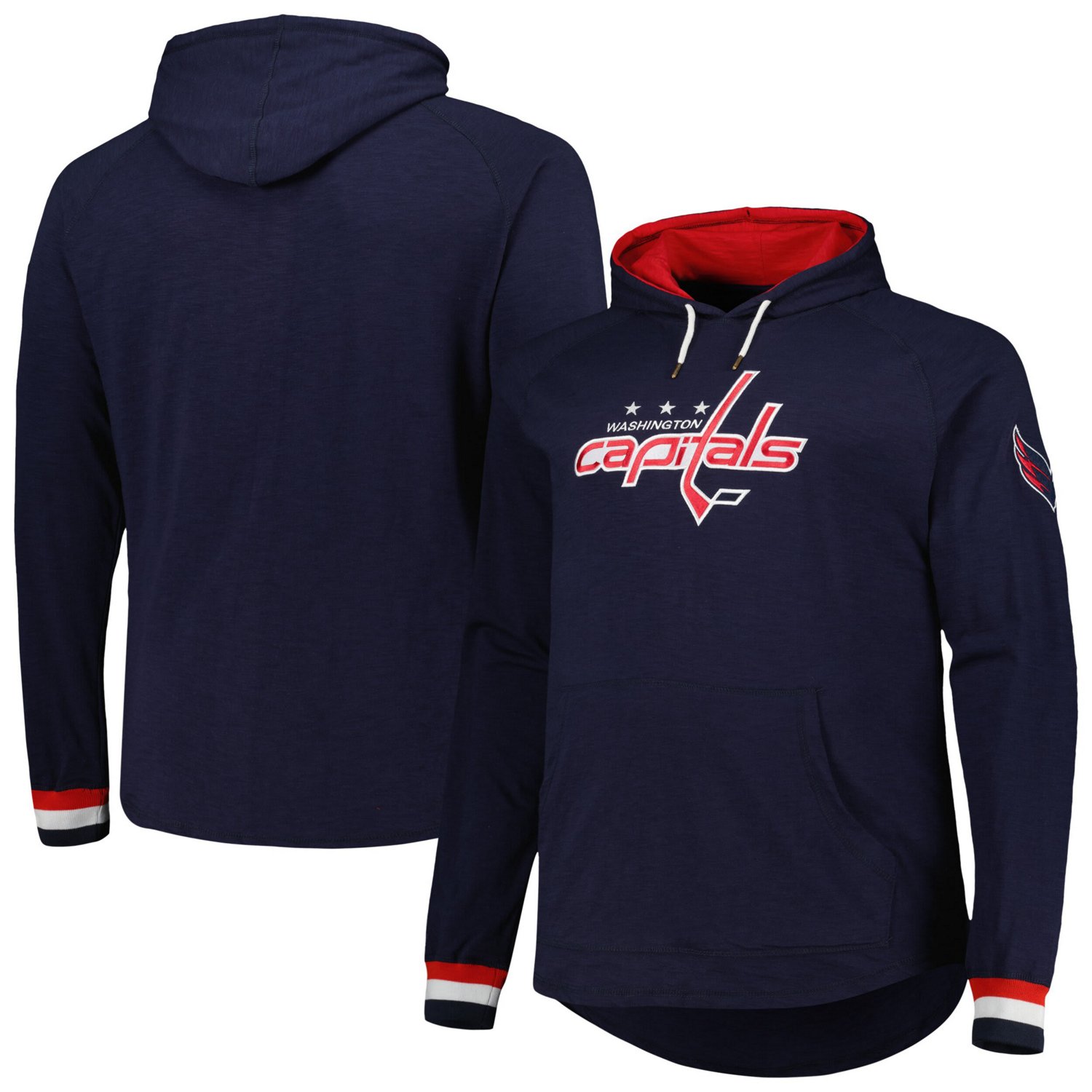 Mitchell  Ness Washington Capitals Big  Tall Legendary Raglan Pullover Hoodie