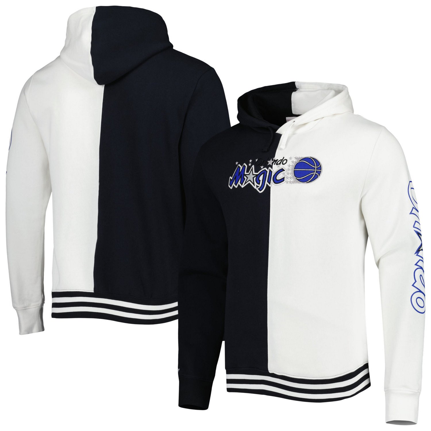 Mitchell  Ness White Orlando Magic Hardwood Classics Split Pullover Hoodie - view number 1