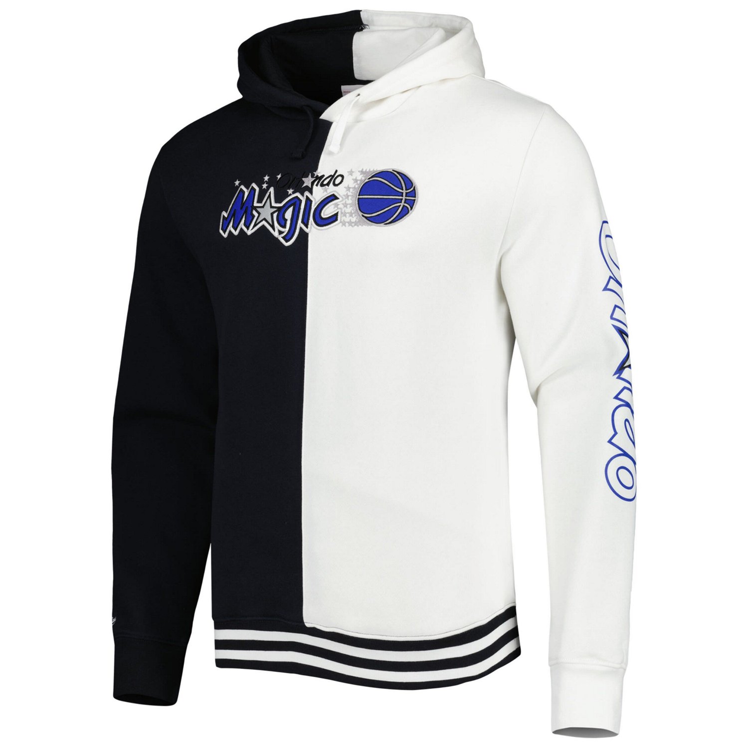 Mitchell  Ness White Orlando Magic Hardwood Classics Split Pullover Hoodie - view number 2