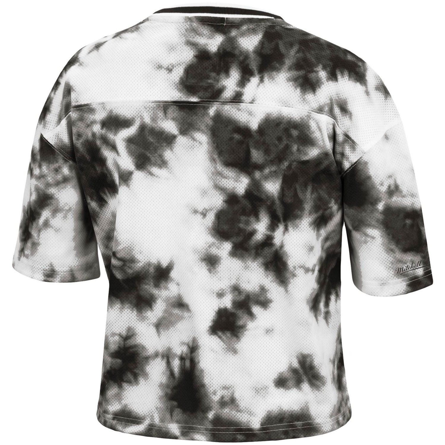 Mitchell  Ness White Toronto Raptors Hardwood Classics Tie-Dye Cropped T-Shirt - view number 3