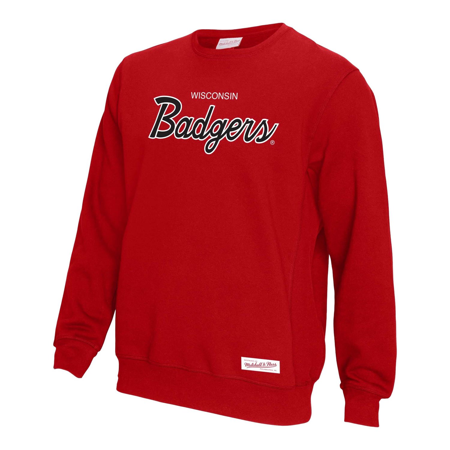 Mitchell  Ness Wisconsin Badgers Elite Script Pullover Sweatshirt                                                                - view number 2