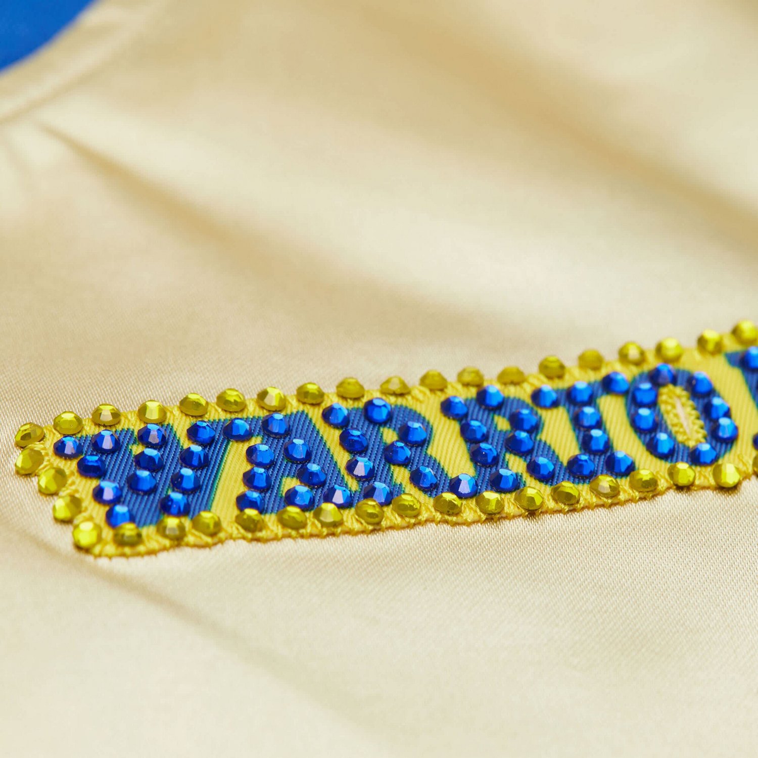 Mitchell & Ness Women's Golden State Warriors Cropped Satin Full Snap Jacket - view number 2