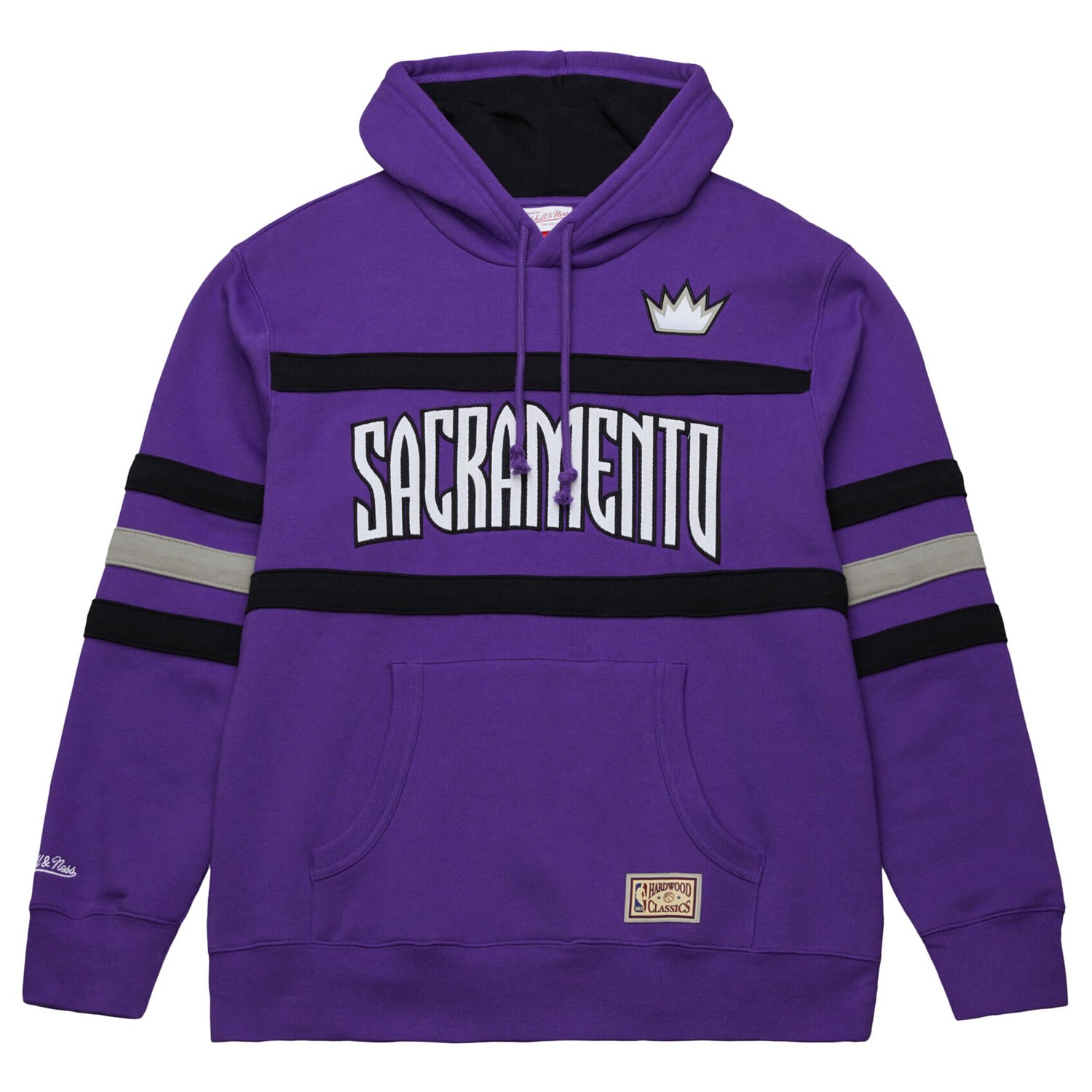 Mitchell Ness Sacramento Kings Hardwood Classics Nights Head Coach Pullover Hoodie - view number 2