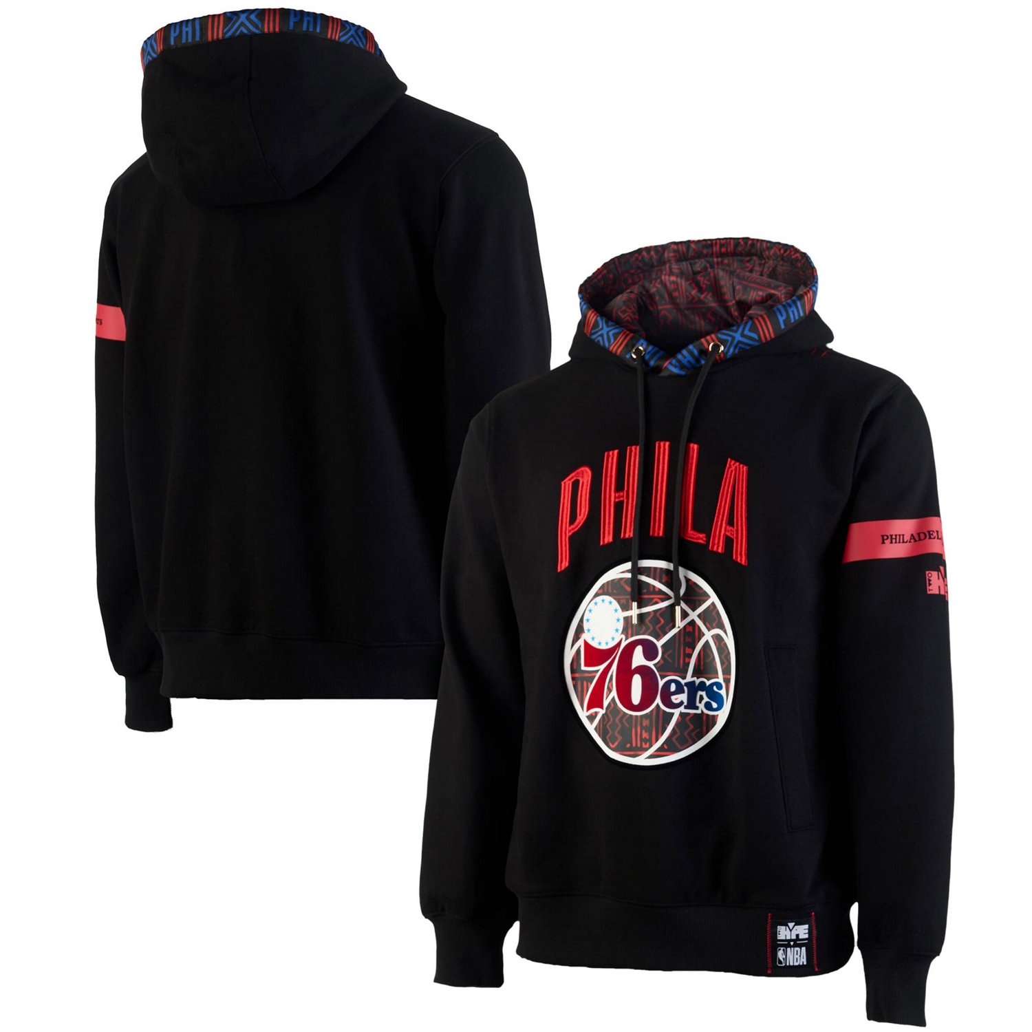 NBA x Two Hype Philadelphia 76ers Culture  Hoops Collection Premium Pullover Hoodie - view number 1