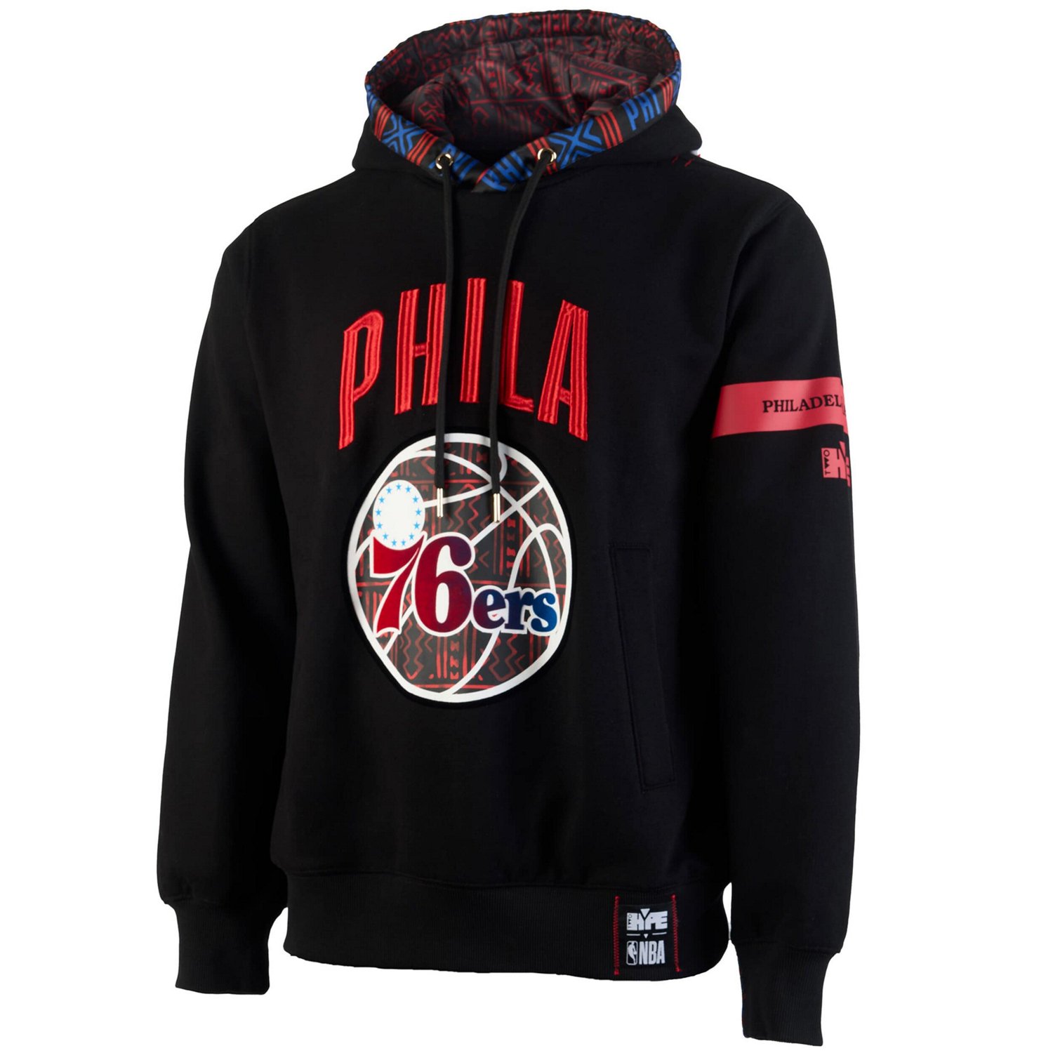 NBA x Two Hype Philadelphia 76ers Culture  Hoops Collection Premium Pullover Hoodie - view number 2