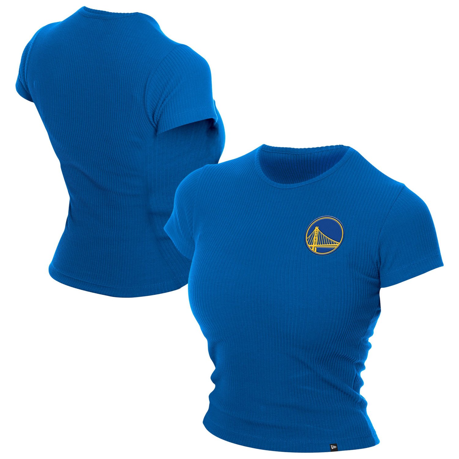 New Era Golden State Warriors Leisure Collection Baby Doll Cropped T-Shirt                                                       - view number 1