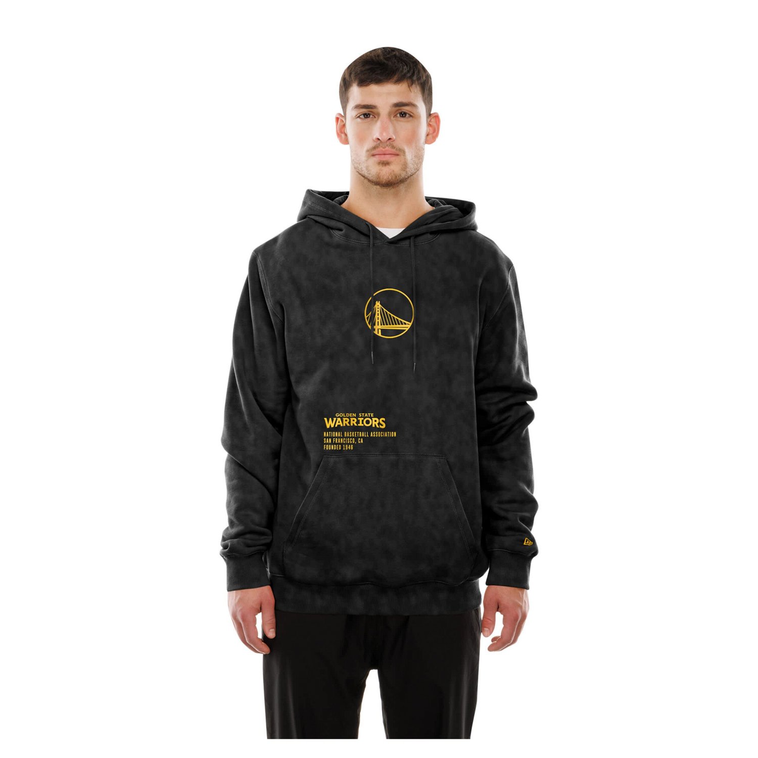 New Era Golden State Warriors Sport Night Mineral Wash Pullover Hoodie - view number 4