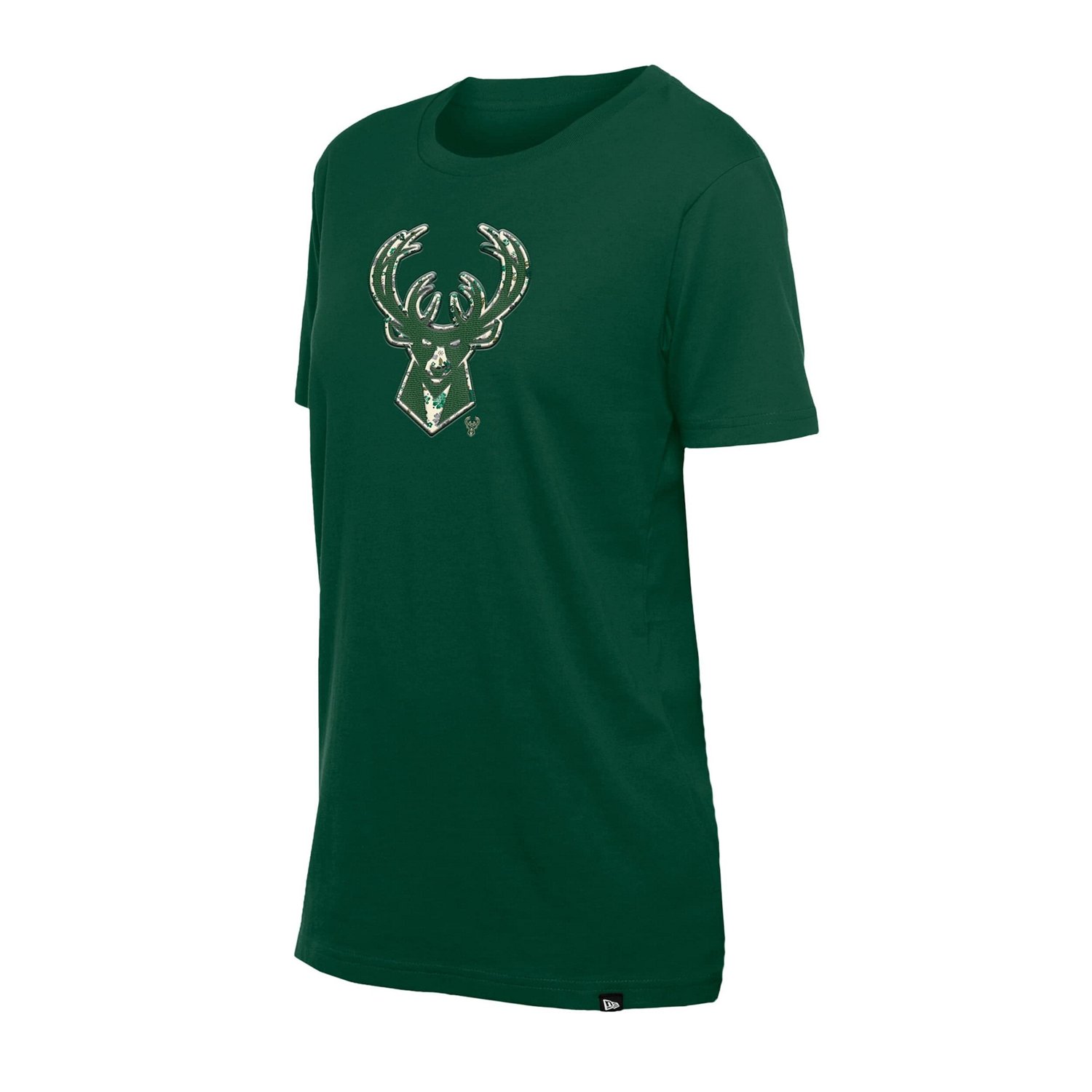 New Era Hunter Milwaukee Bucks Glam Game Flower T-Shirt                                                                          - view number 2