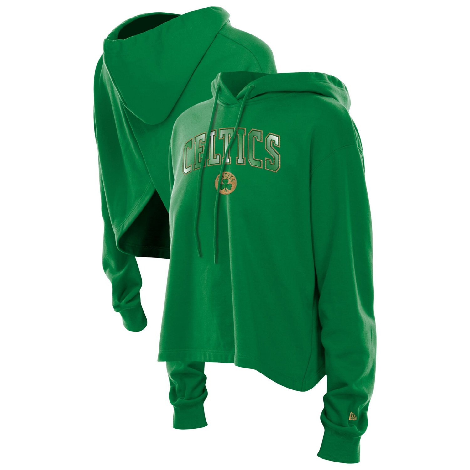 New Era Kelly Boston Celtics Glam Game Open Back Hoodie