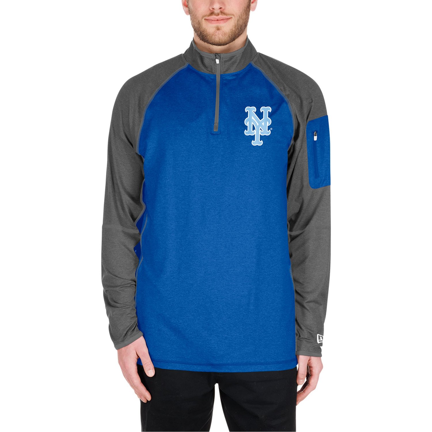 New Era New York Mets Father's Day Raglan Quarter-Zip Top                                                                        - view number 4