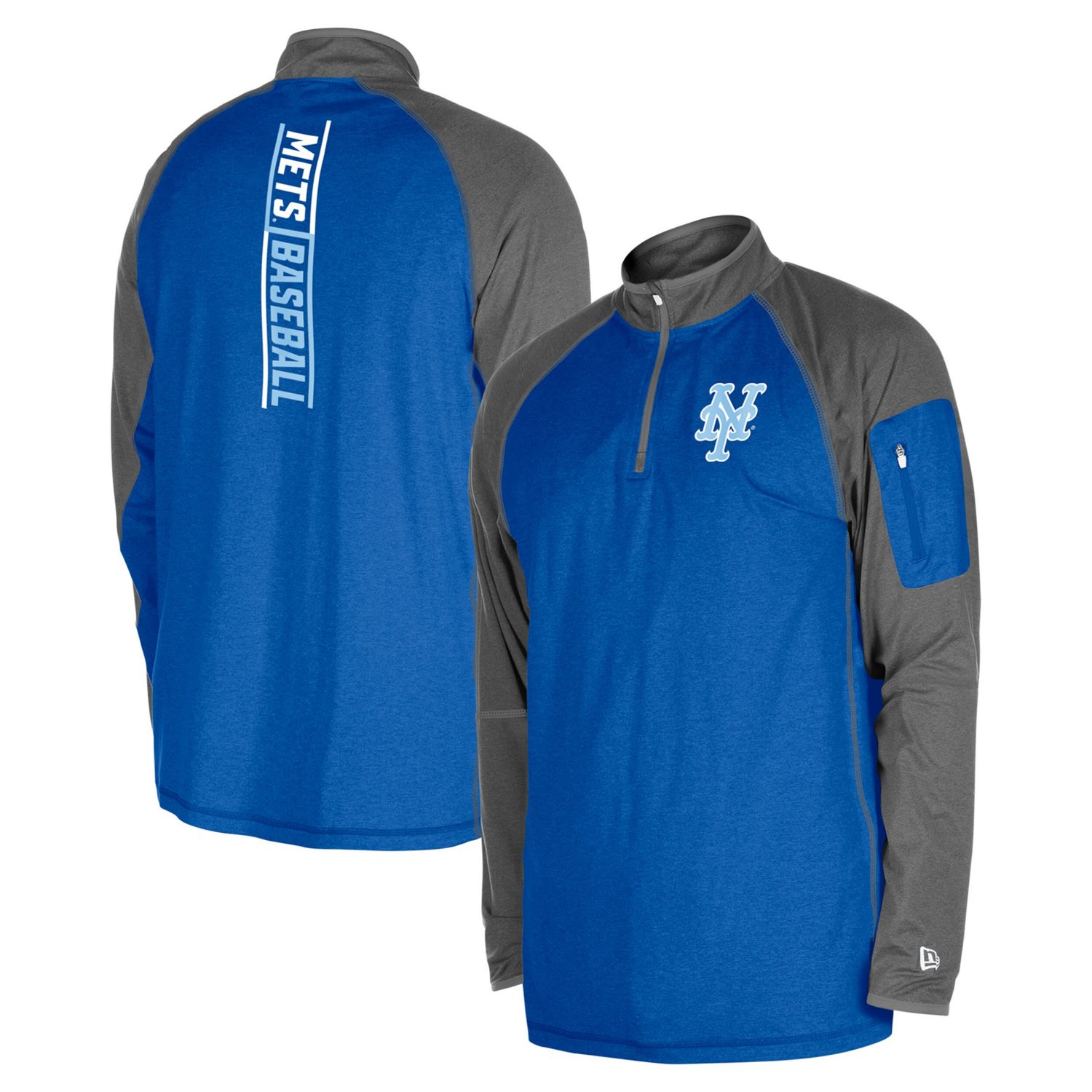 New Era New York Mets Father's Day Raglan Quarter-Zip Top                                                                        - view number 1