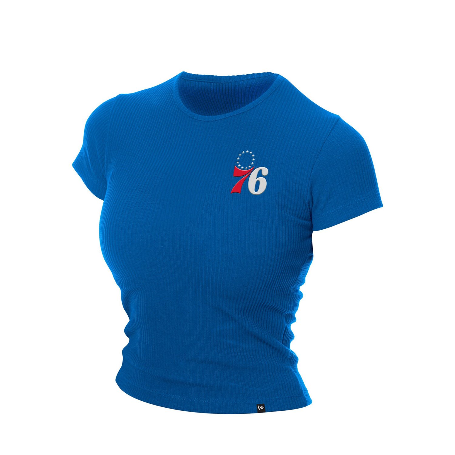 New Era Philadelphia 76ers Leisure Collection Baby Doll Cropped T-Shirt - view number 2