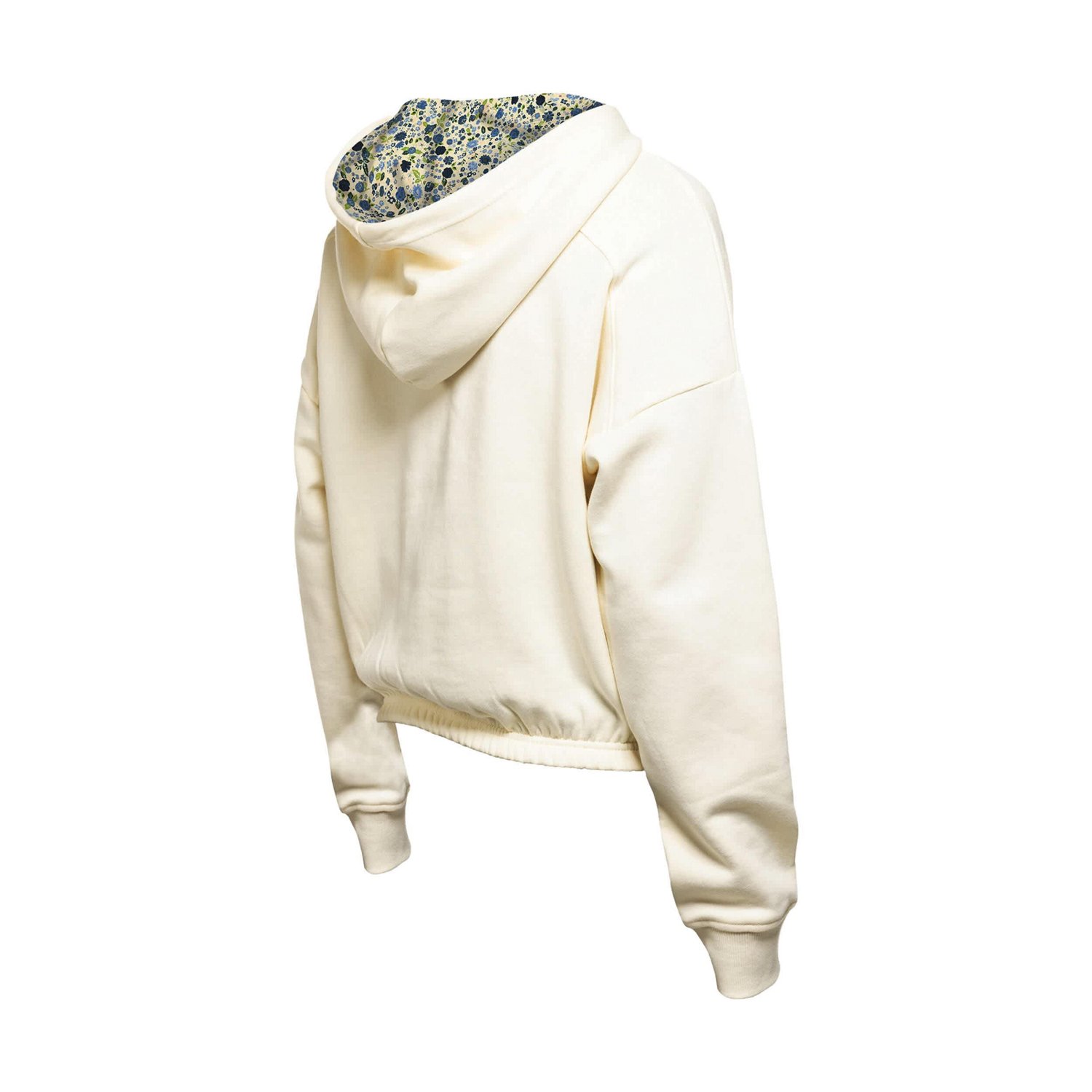 New Era St Louis Blues Glam Game Quarter-Zip Cropped Floral Hoodie Pullover                                                      - view number 3