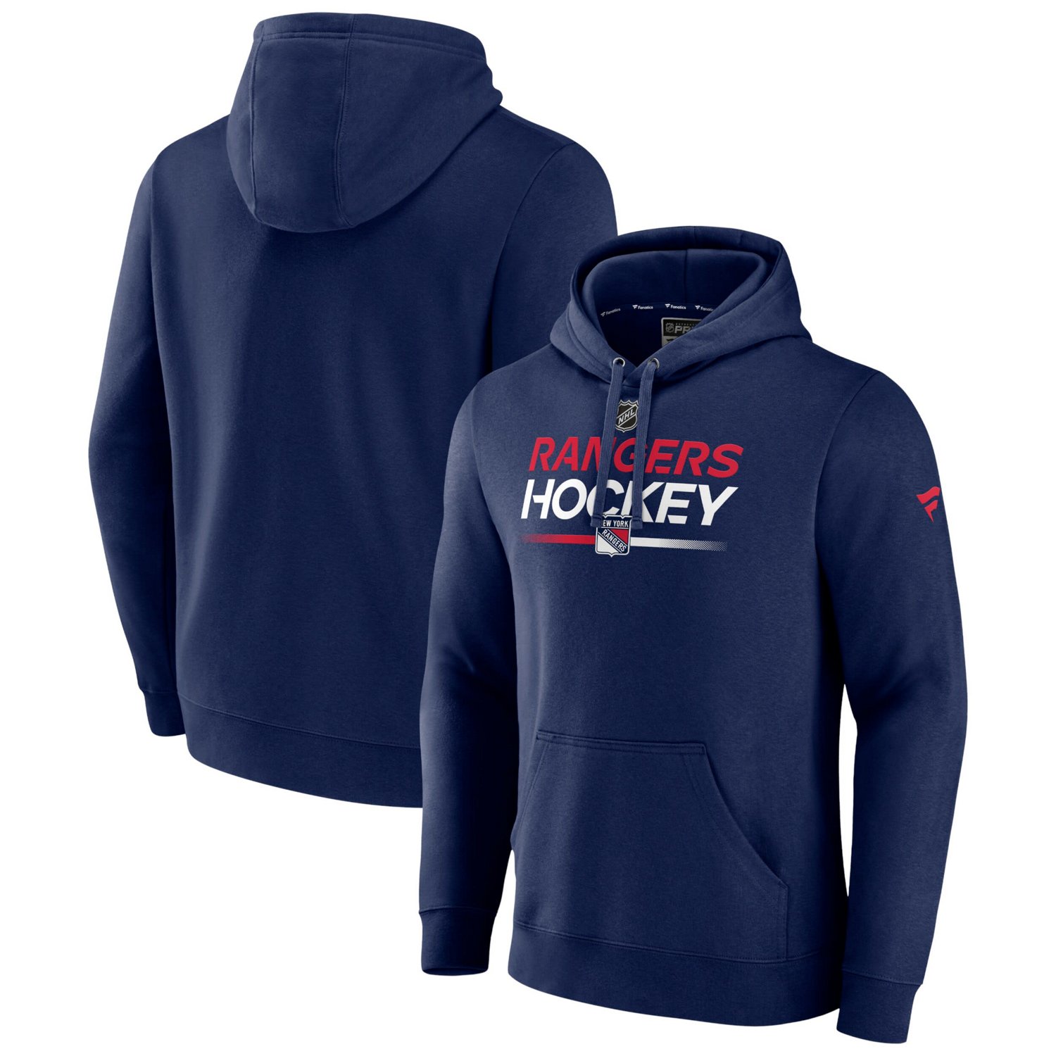 New York Rangers Alternate Wordmark Fleece Pullover Hoodie