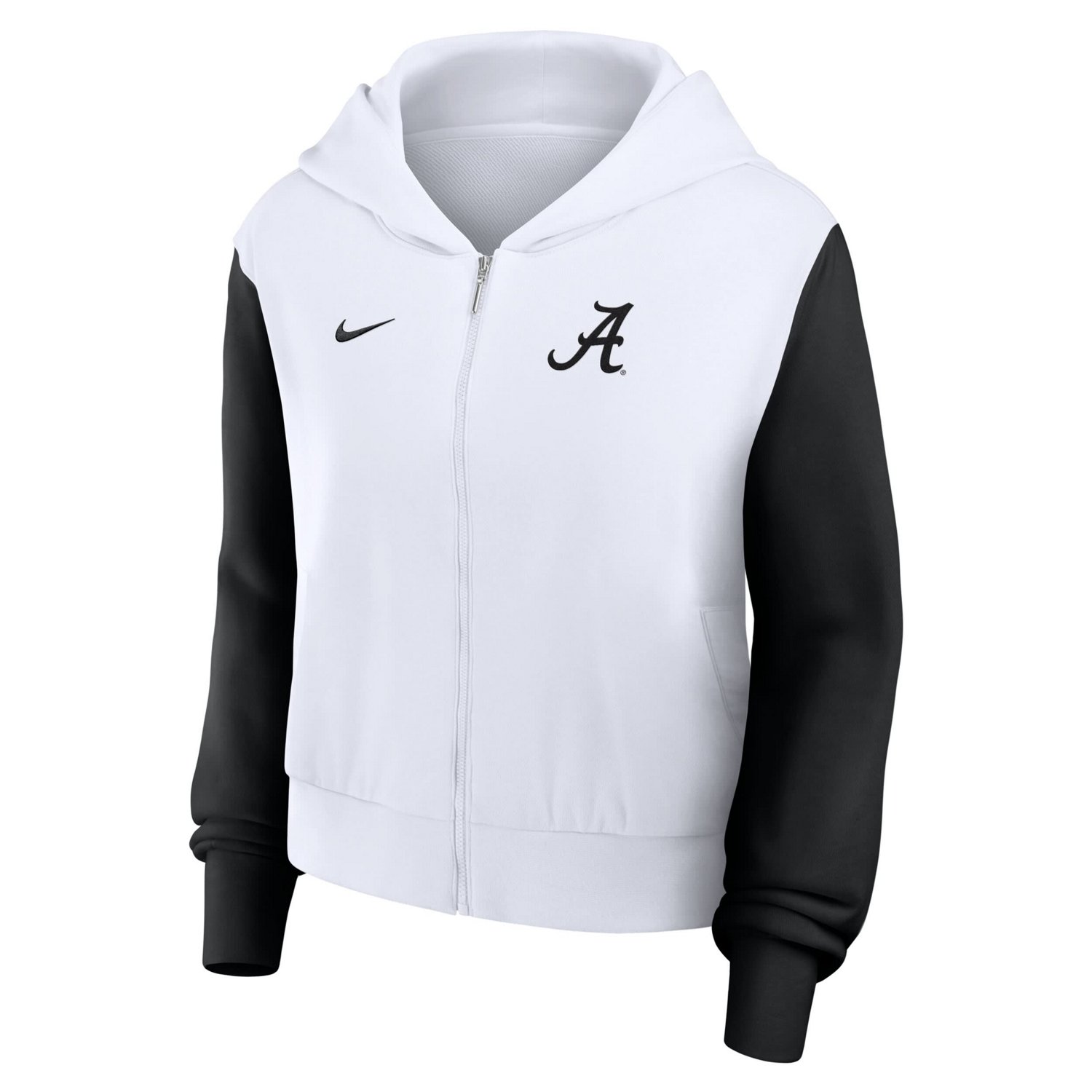 Nike Alabama Crimson Tide Cropped Beyond Capability Color-Block Script Full-Zip Hoodie - view number 2