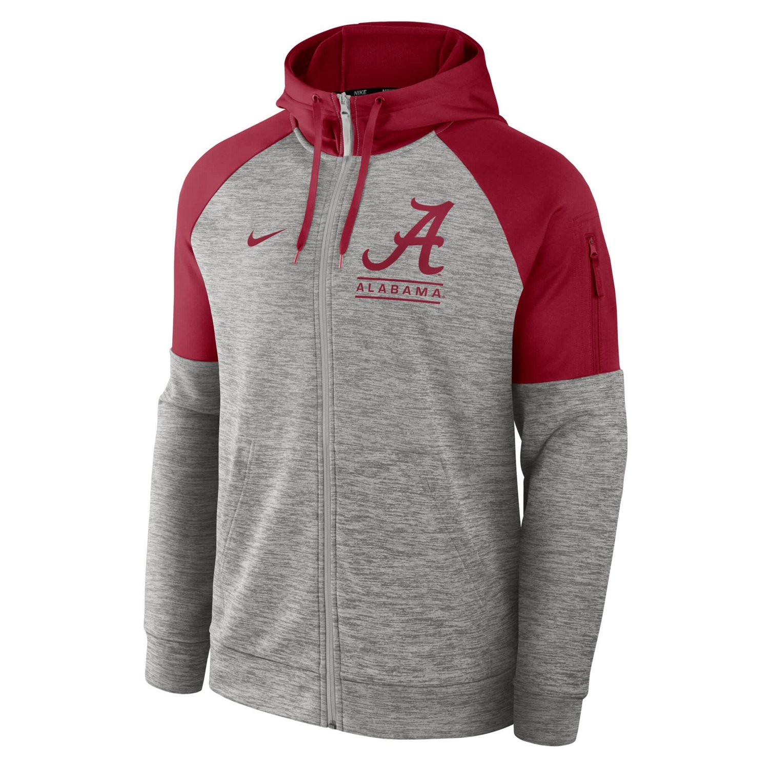 Nike Alabama Crimson Tide Fitness Raglan Performance Full-Zip Hoodie - view number 2