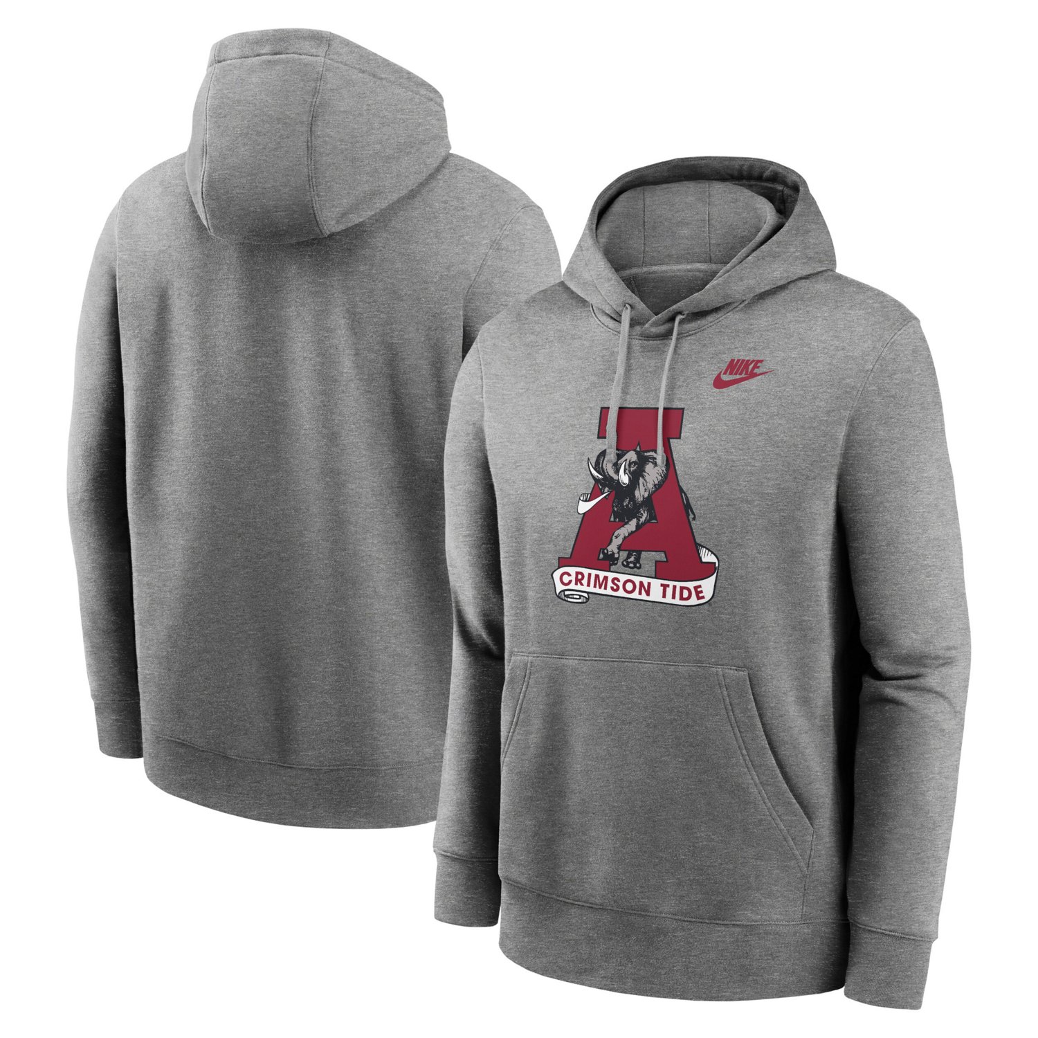 Nike Alabama Crimson Tide Legacy Logo Club Fleece Pullover Hoodie                                                                - view number 1