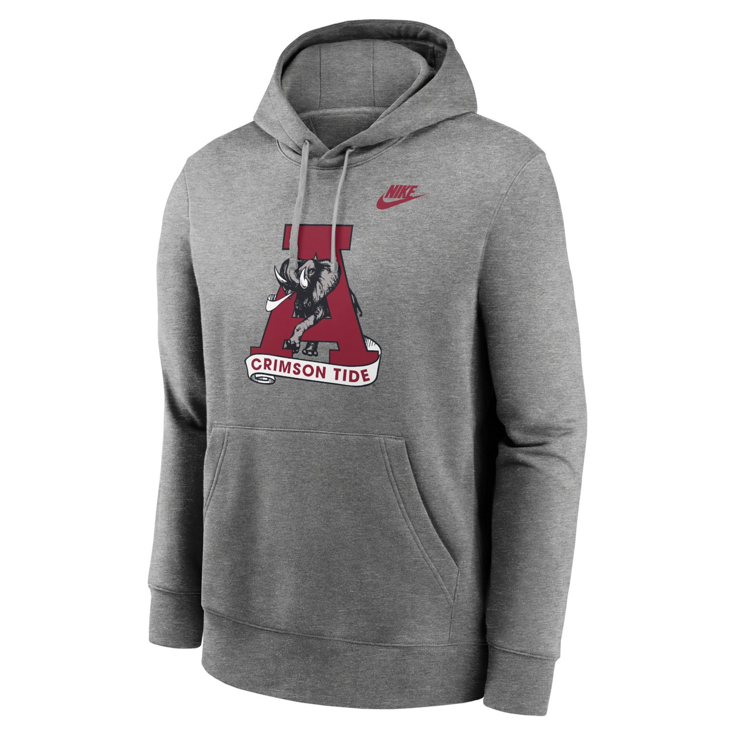 Nike Alabama Crimson Tide Legacy Logo Club Fleece Pullover Hoodie                                                                - view number 2