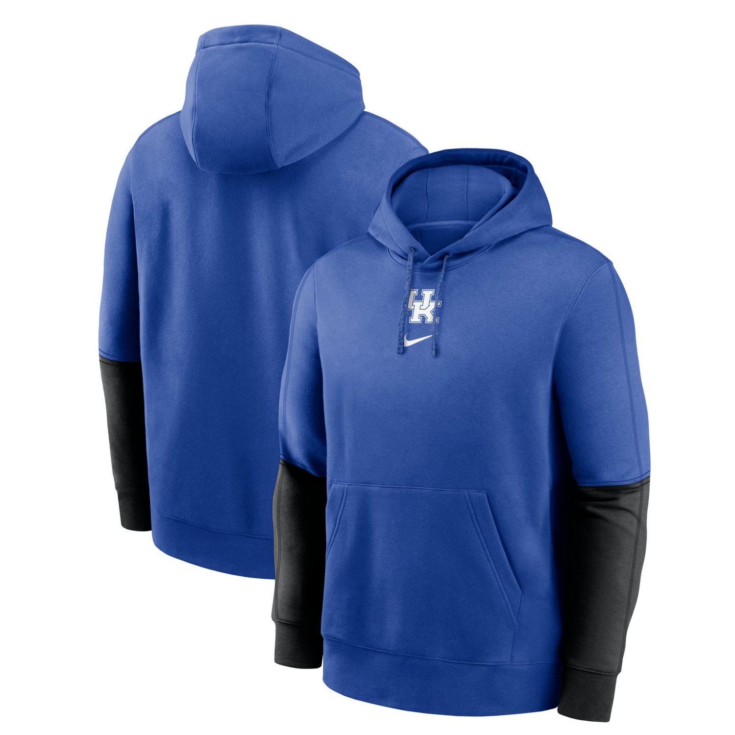 Nike Anthracite Kentucky Wildcats 2024 Sideline Club Pullover Hoodie                                                             - view number 1